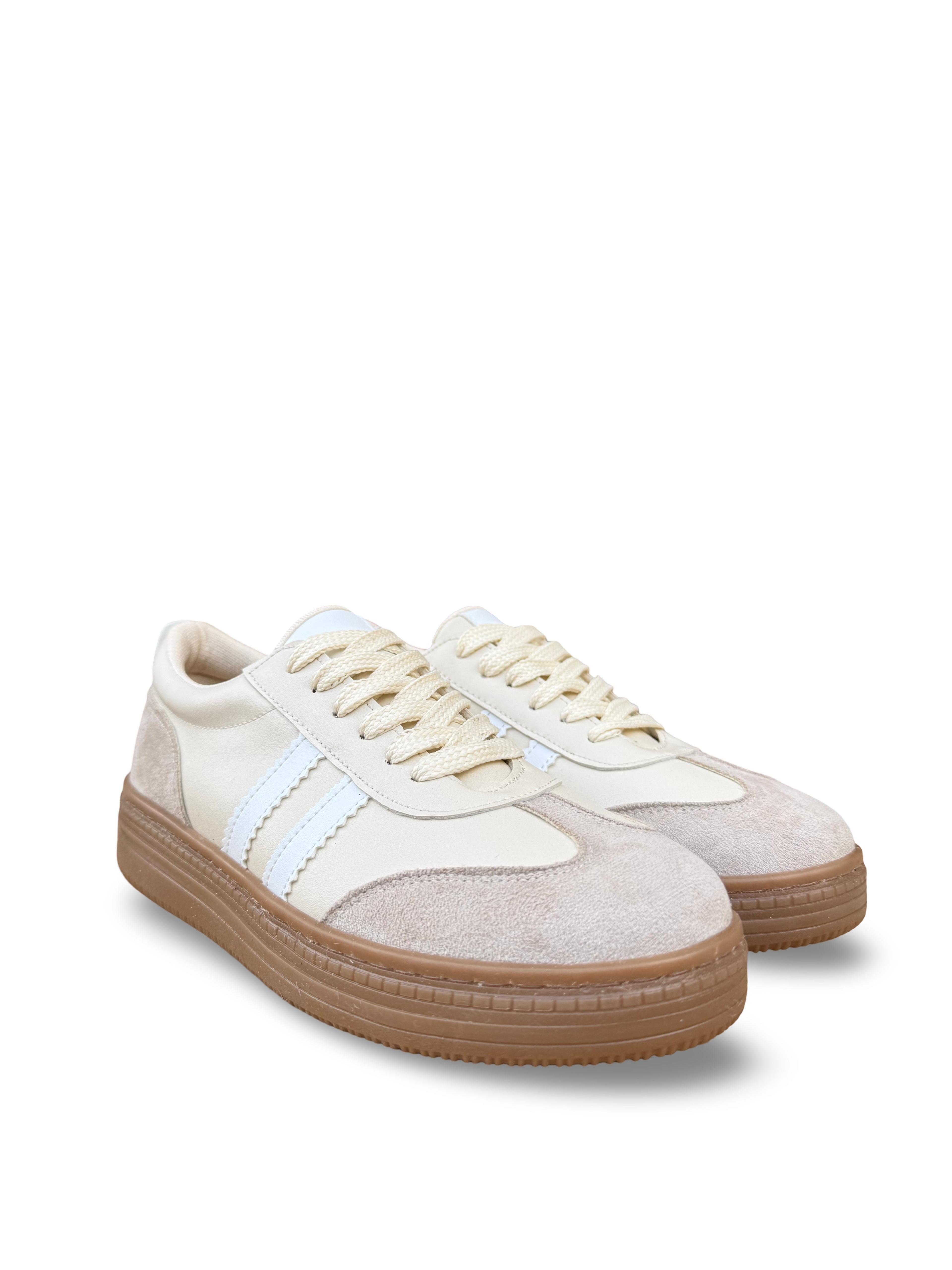 Yalınayak Bdr2028 Kadın Spor Sneaker Bej
