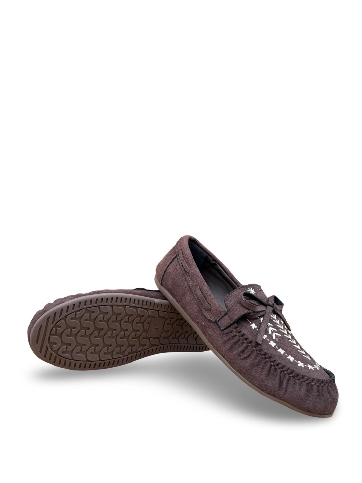Yalınayak Bdr850 Kadın Loafer Günlük Ayakkabı Kahve Süet