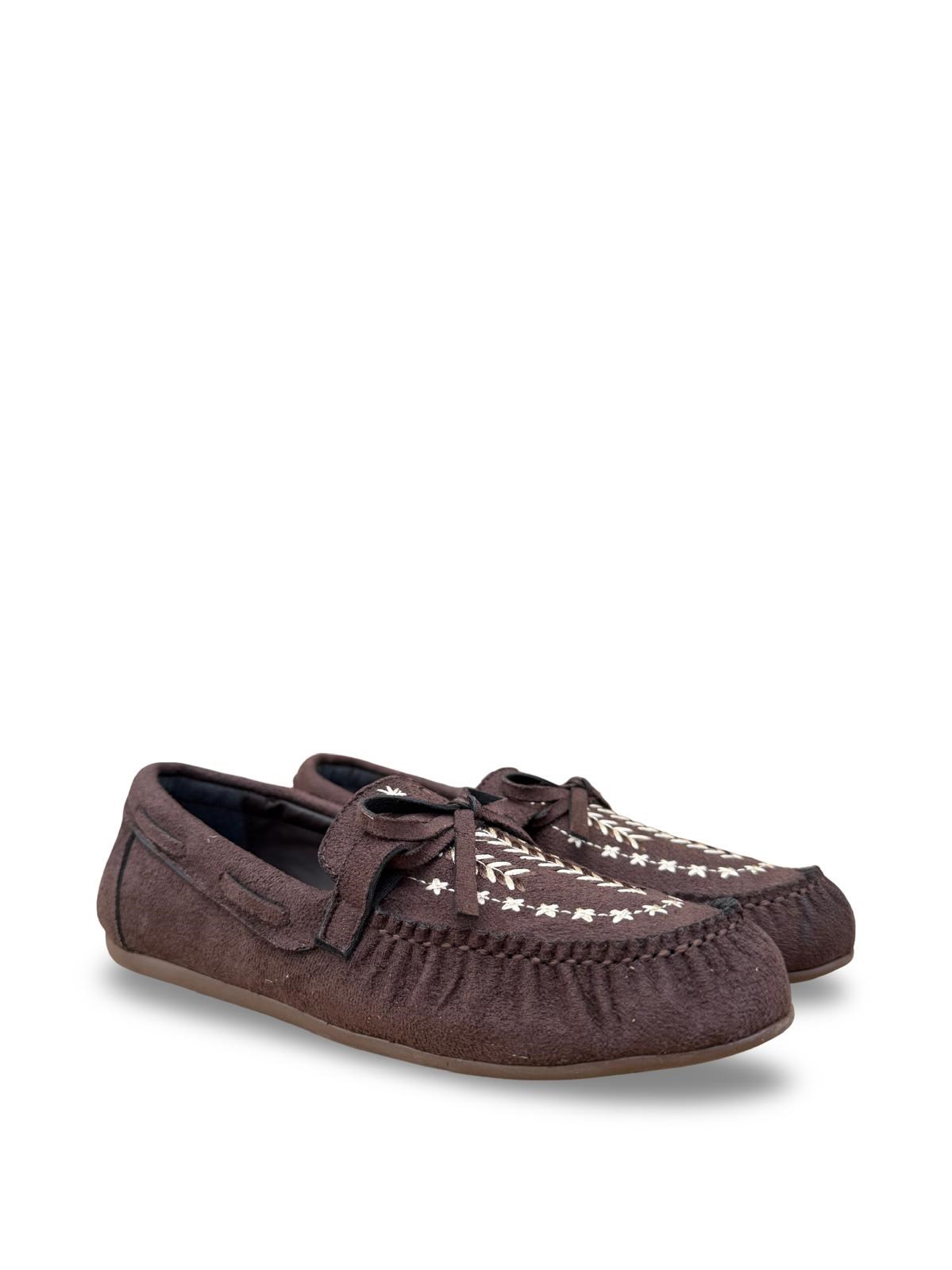 Yalınayak Bdr850 Kadın Loafer Günlük Ayakkabı Kahve Süet