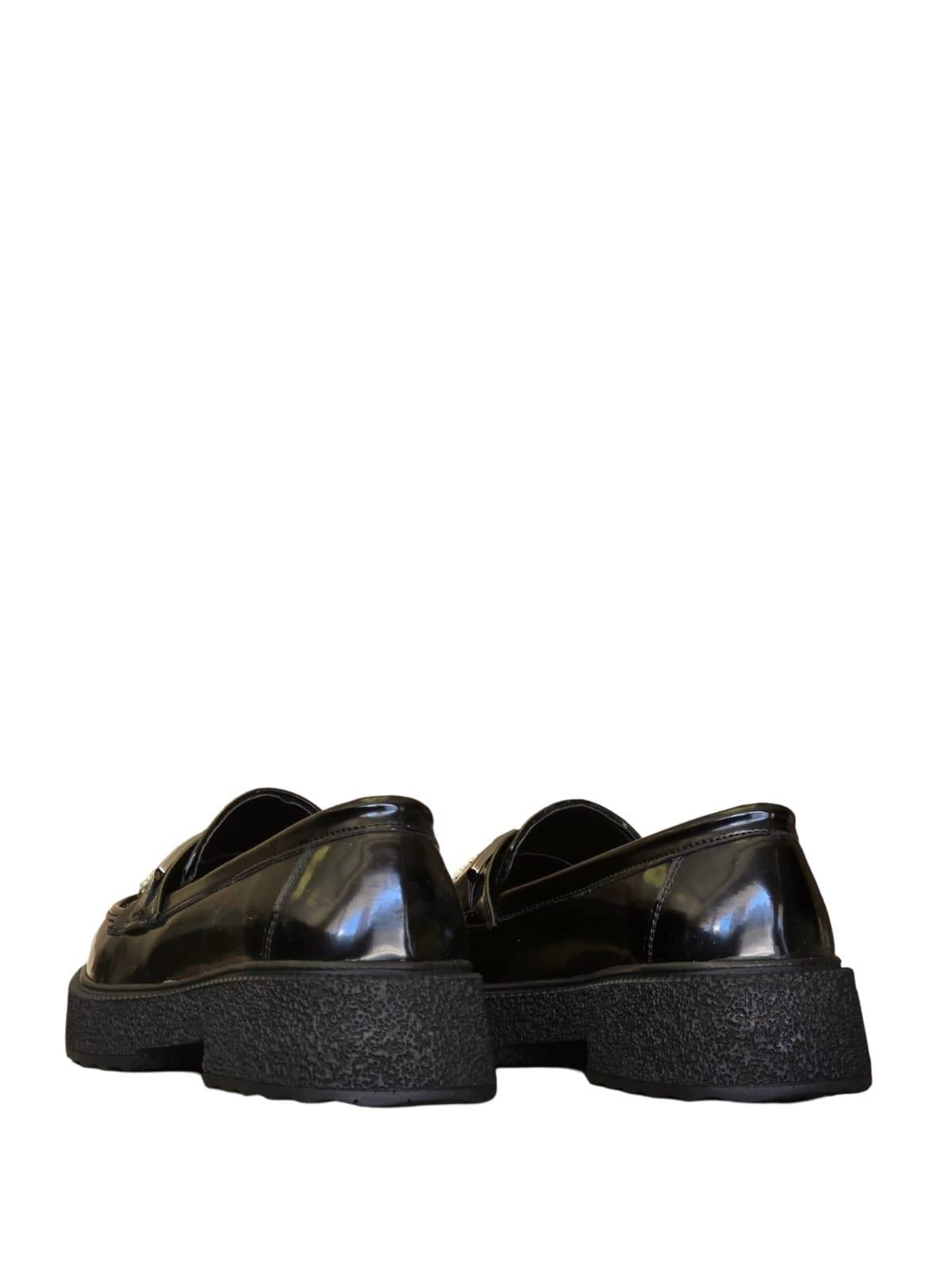 Yalınayak Bty1631984  Kauçuk Taban Kadın Loafer Siyah Rugan