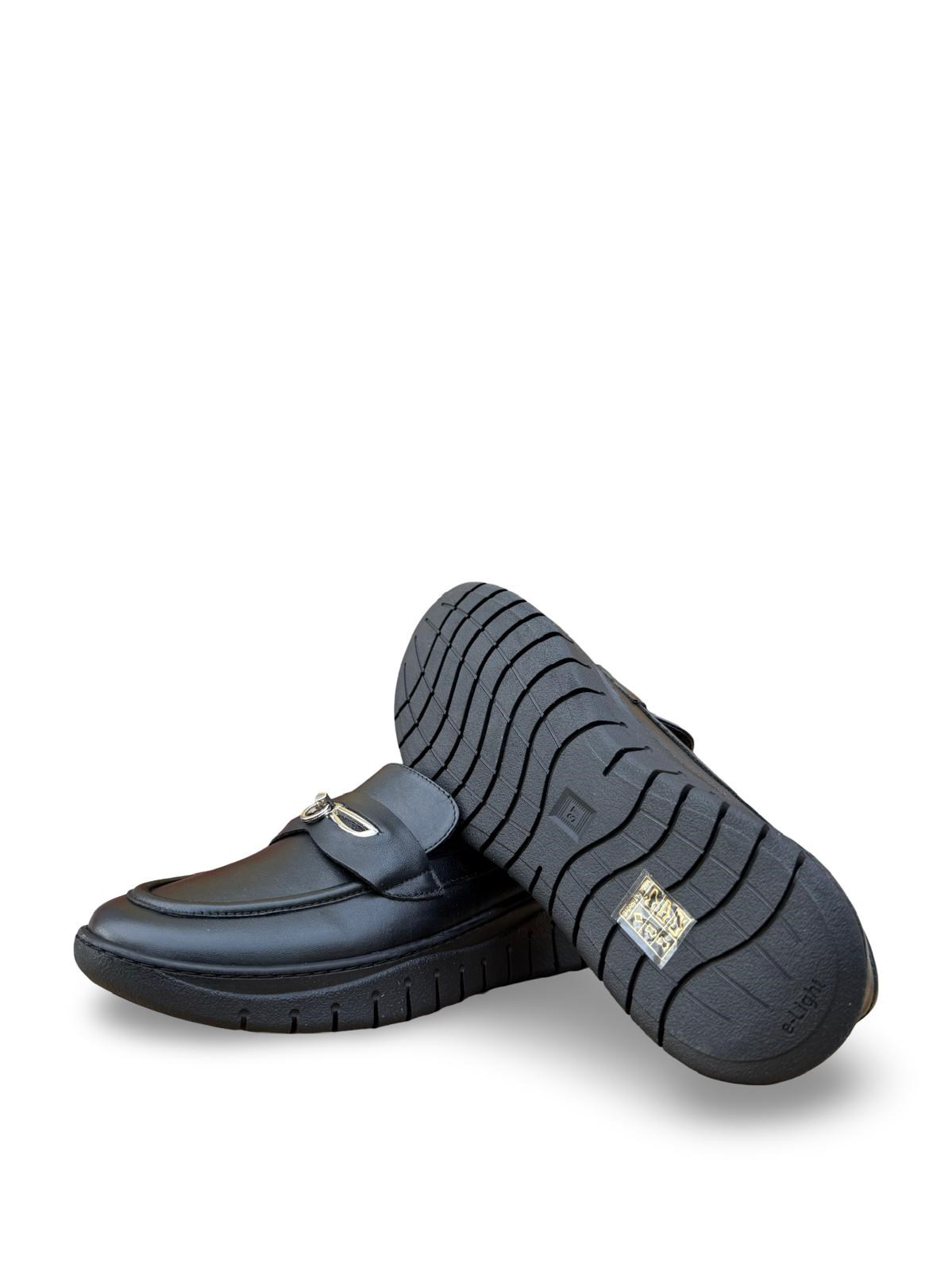 Yalınayak Bty248208 Hakiki Deri Comfort Taban Kadın Loafer Siyah