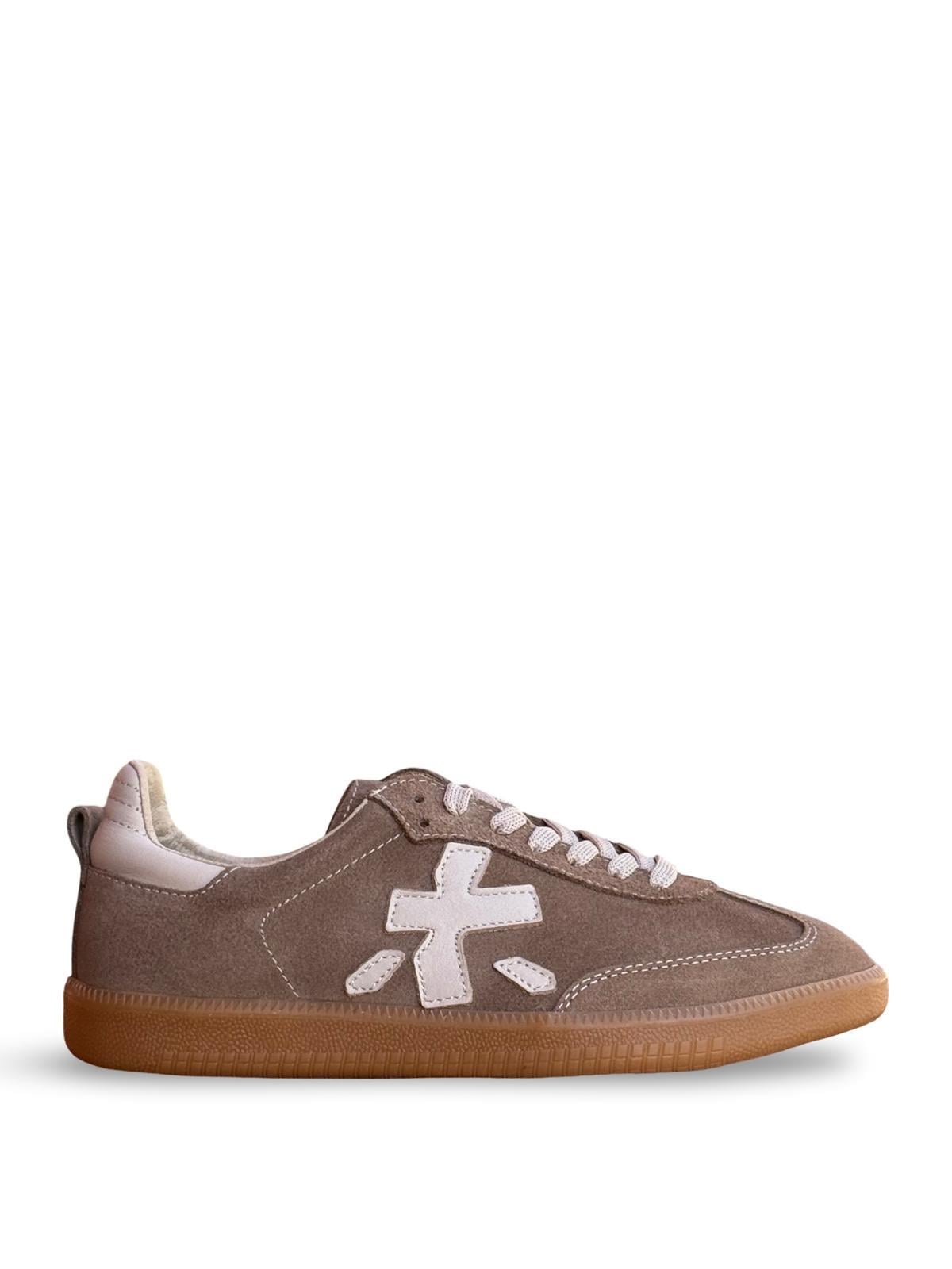 Yalınayak Bty2486969 Hakiki Süet Deri Kadın Spor Sneaker Vizon Süet