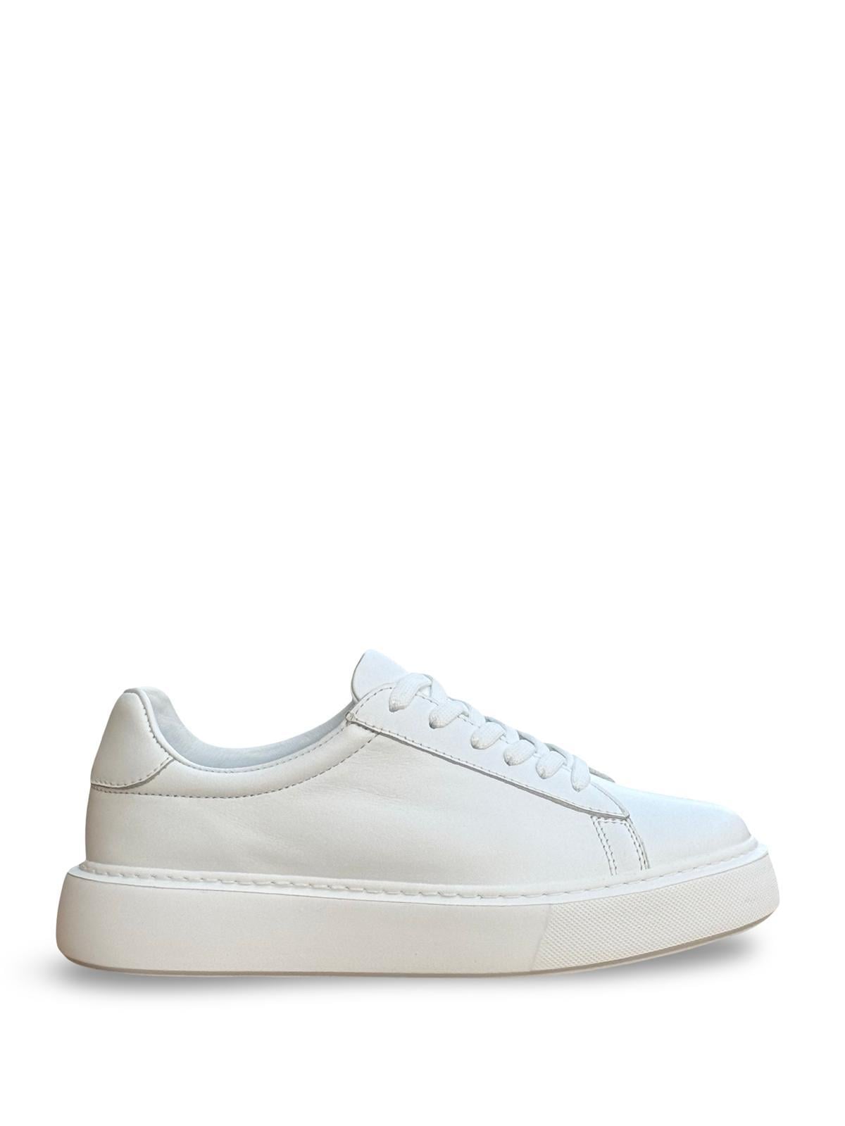 Yalınayak Bty249901 Hakiki Deri Unisex Casual Beyaz
