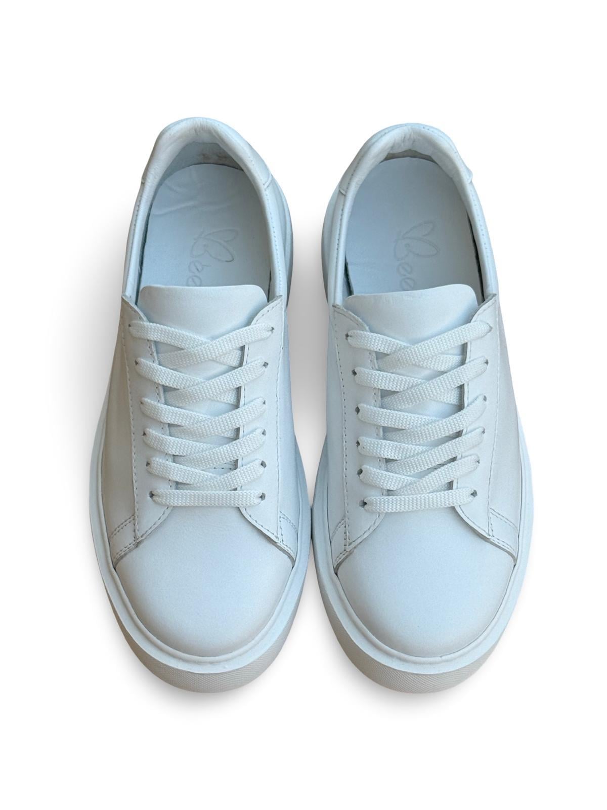 Yalınayak Bty249901 Hakiki Deri Unisex Casual Beyaz