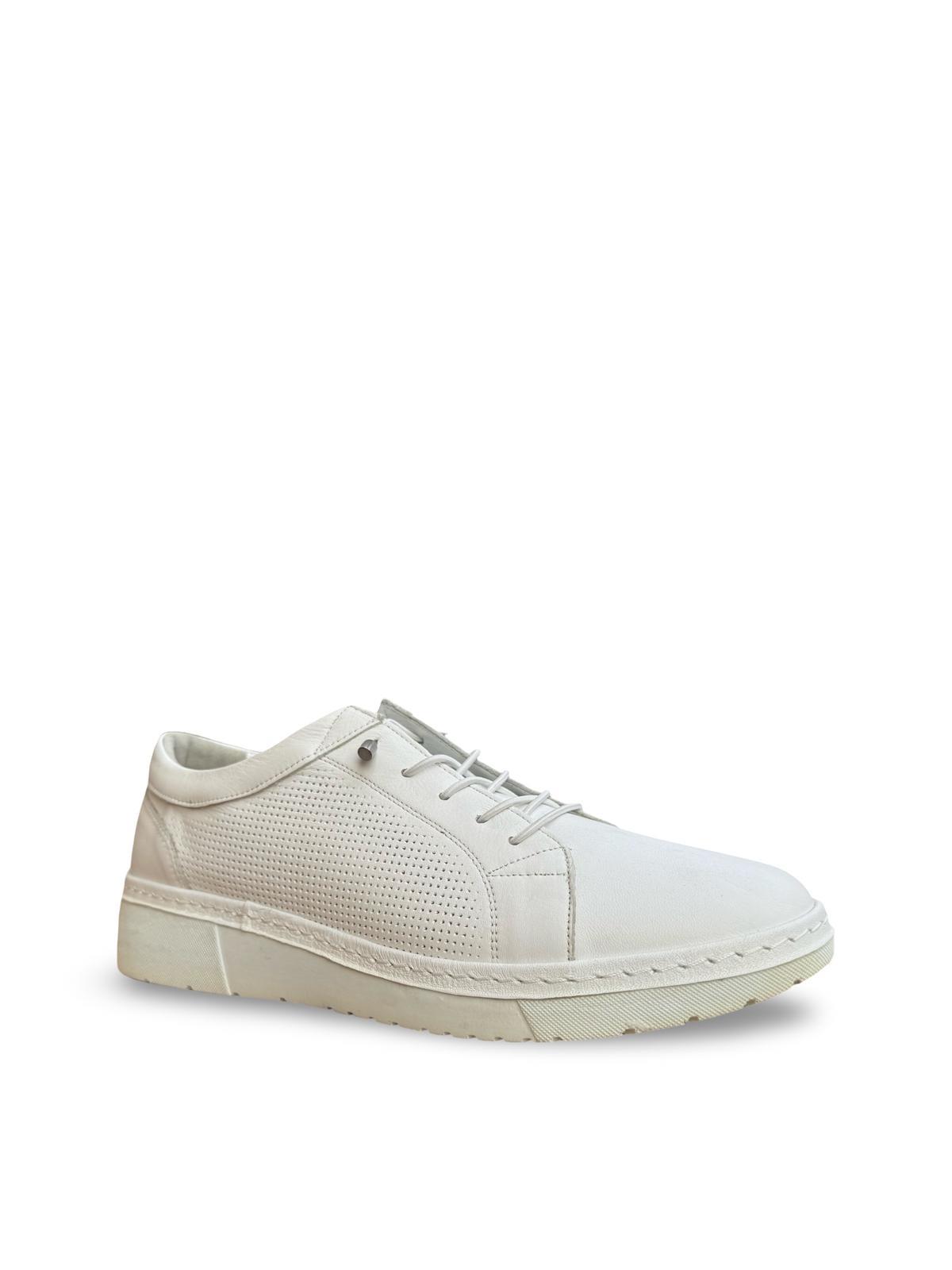 Yalınayak Bty5277 Hakiki Deri Kadın Sneaker Beyaz
