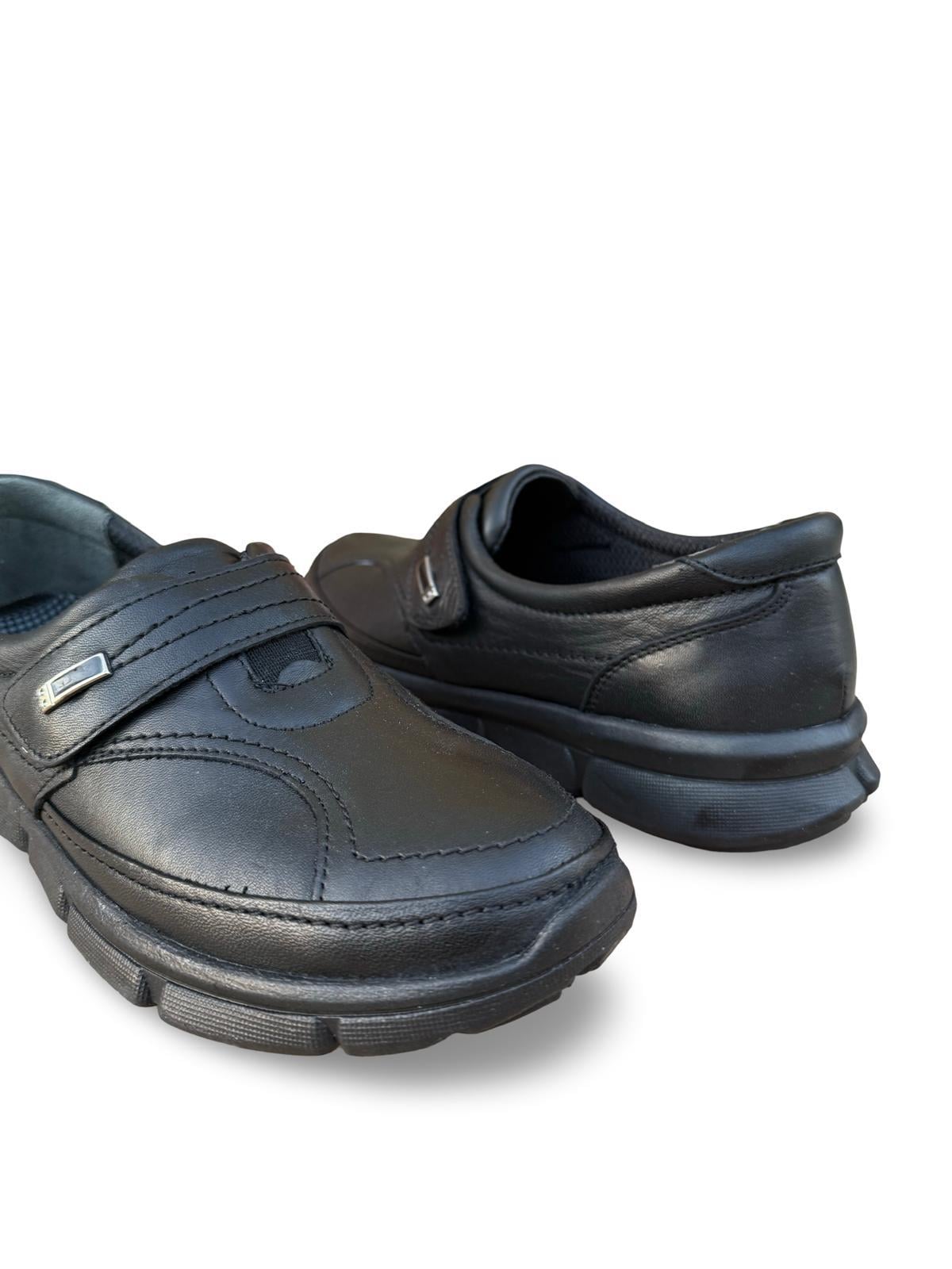Yalınayak Bty96604 Hakiki Deri Comfort Taban Kadın Ayakkabı Siyah