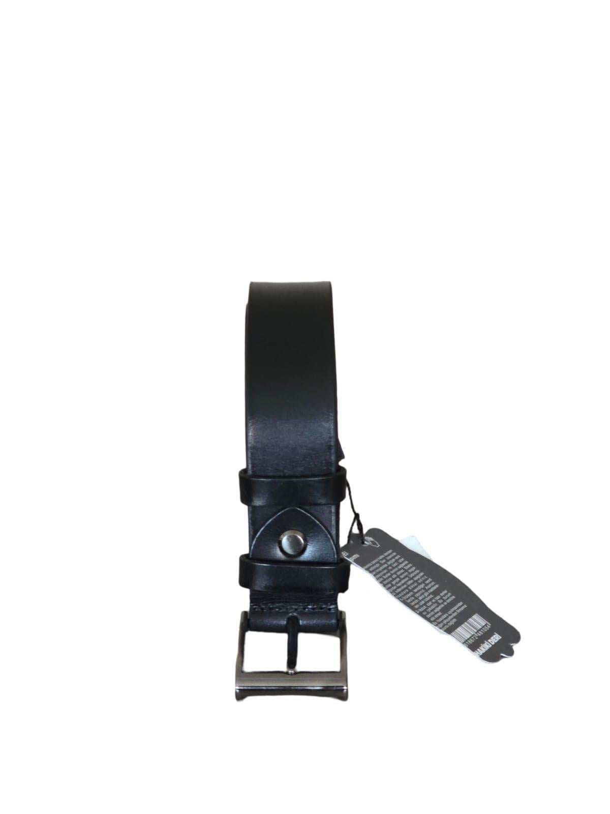 Yalınayak D165 Hakiki Deri Erkek Geniş Kemer Siyah