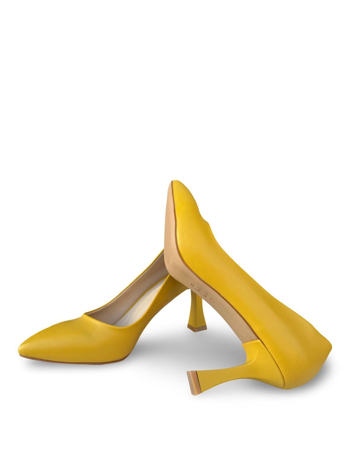 Yalınayak Est90 Kadın Stiletto Sarı