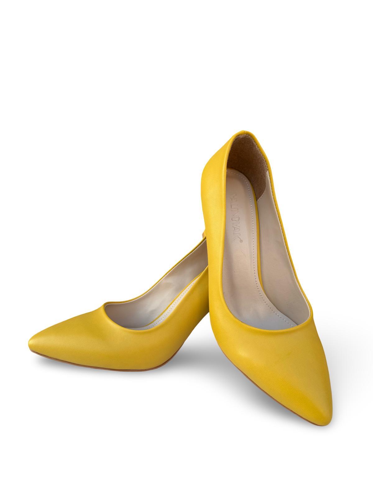 Yalınayak Est90 Kadın Stiletto Sarı