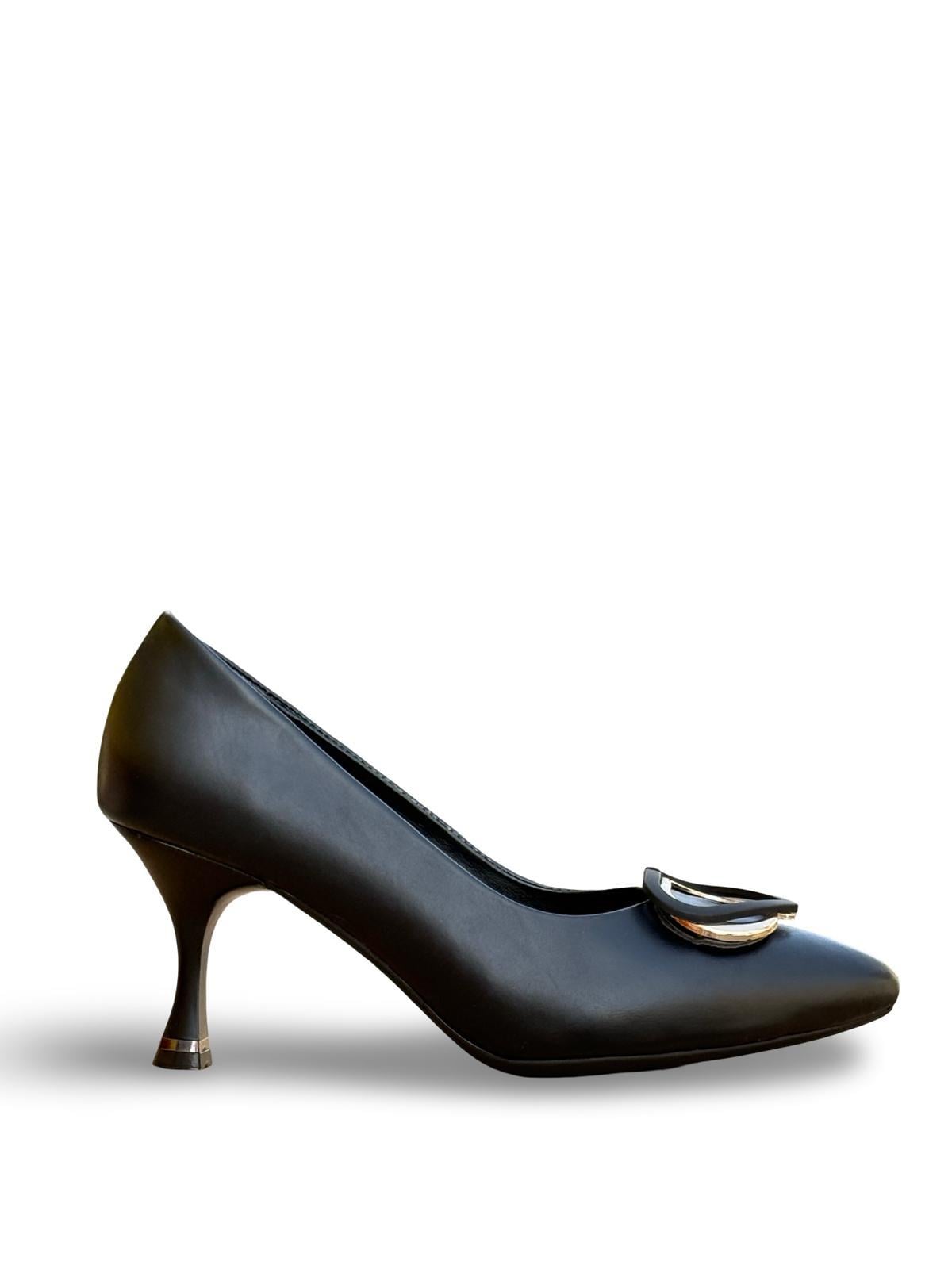 Yalınayak Lpy1195  Tokalı Kadın Stiletto Siyah