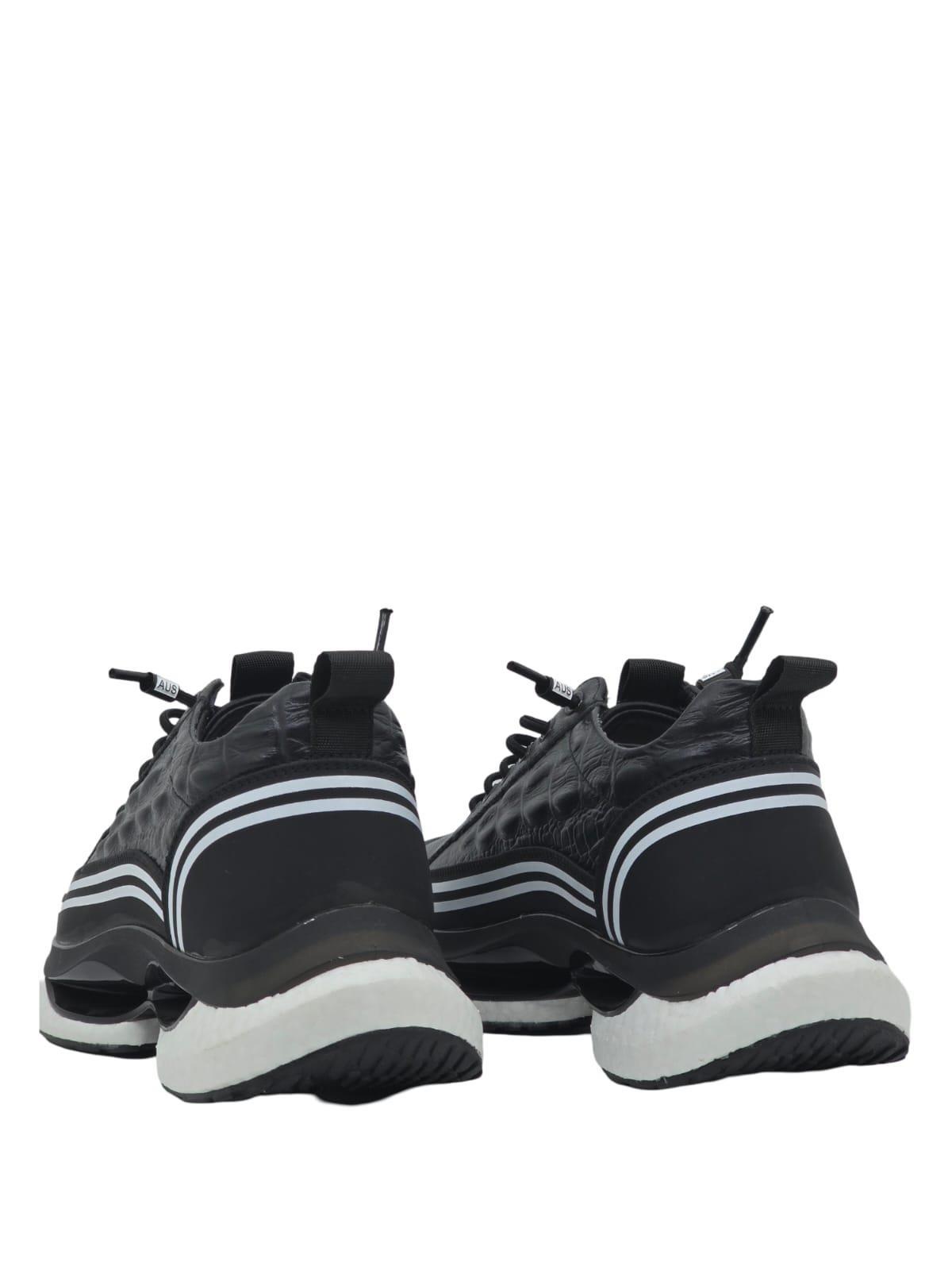 Yalınayak M19248 Hakiki Deri Erkek Sneaker Siyah