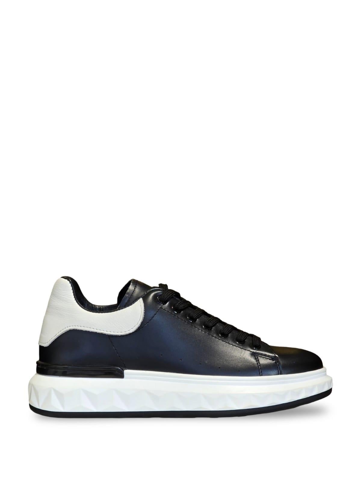 Yalınayak M19369 Hakiki Deri Erkek Sneaker Siyah