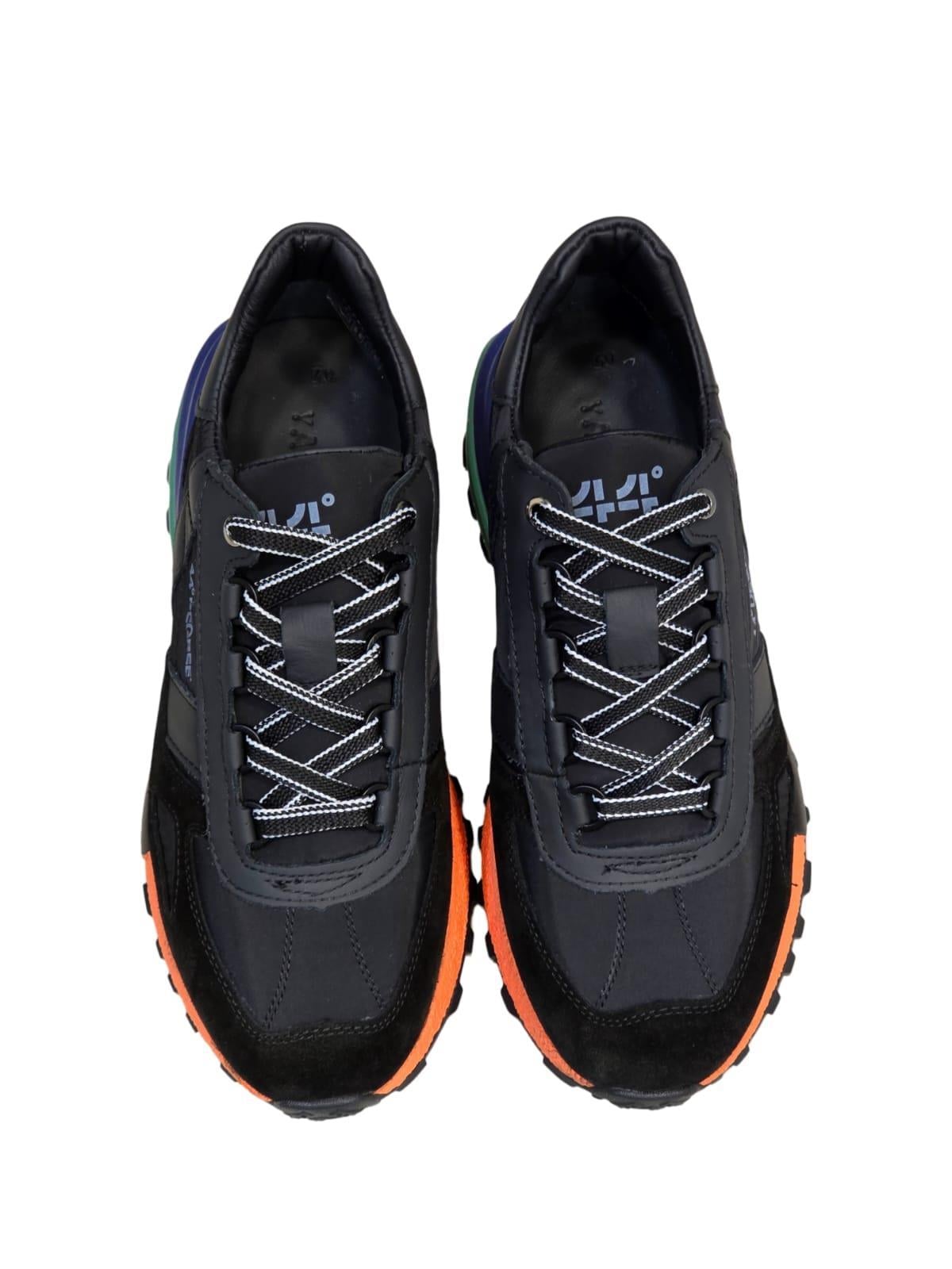 Yalınayak M20354 Hakiki Deri Erkek Aır Taban Sneakers & Spor Siyah