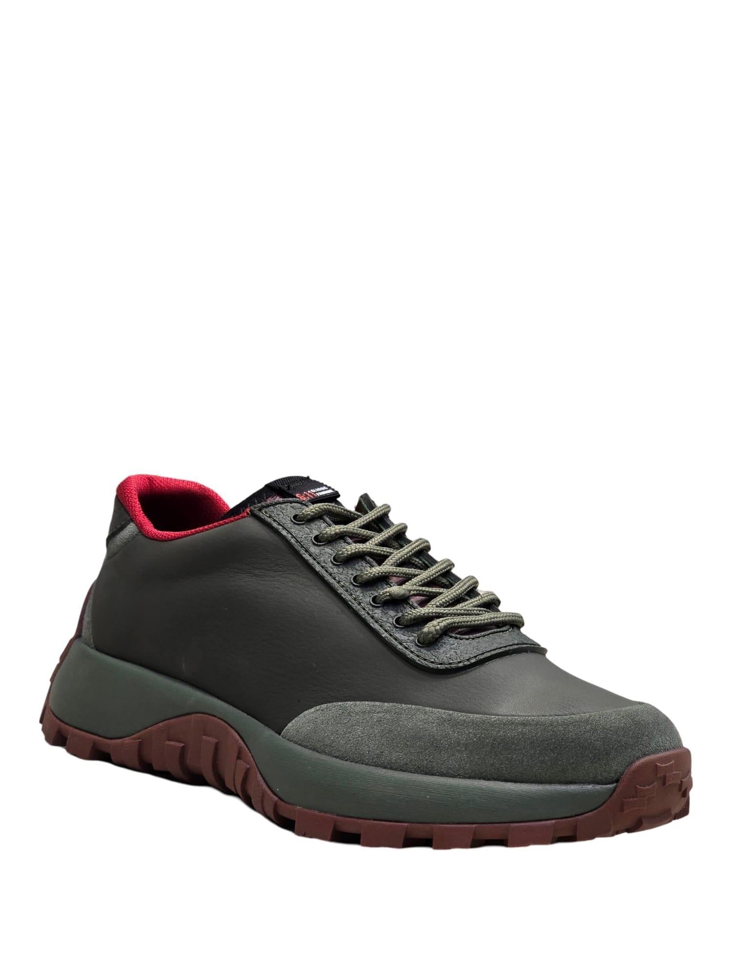 Yalınayak M20386  Hakiki Deri Erkek Sneakers Haki