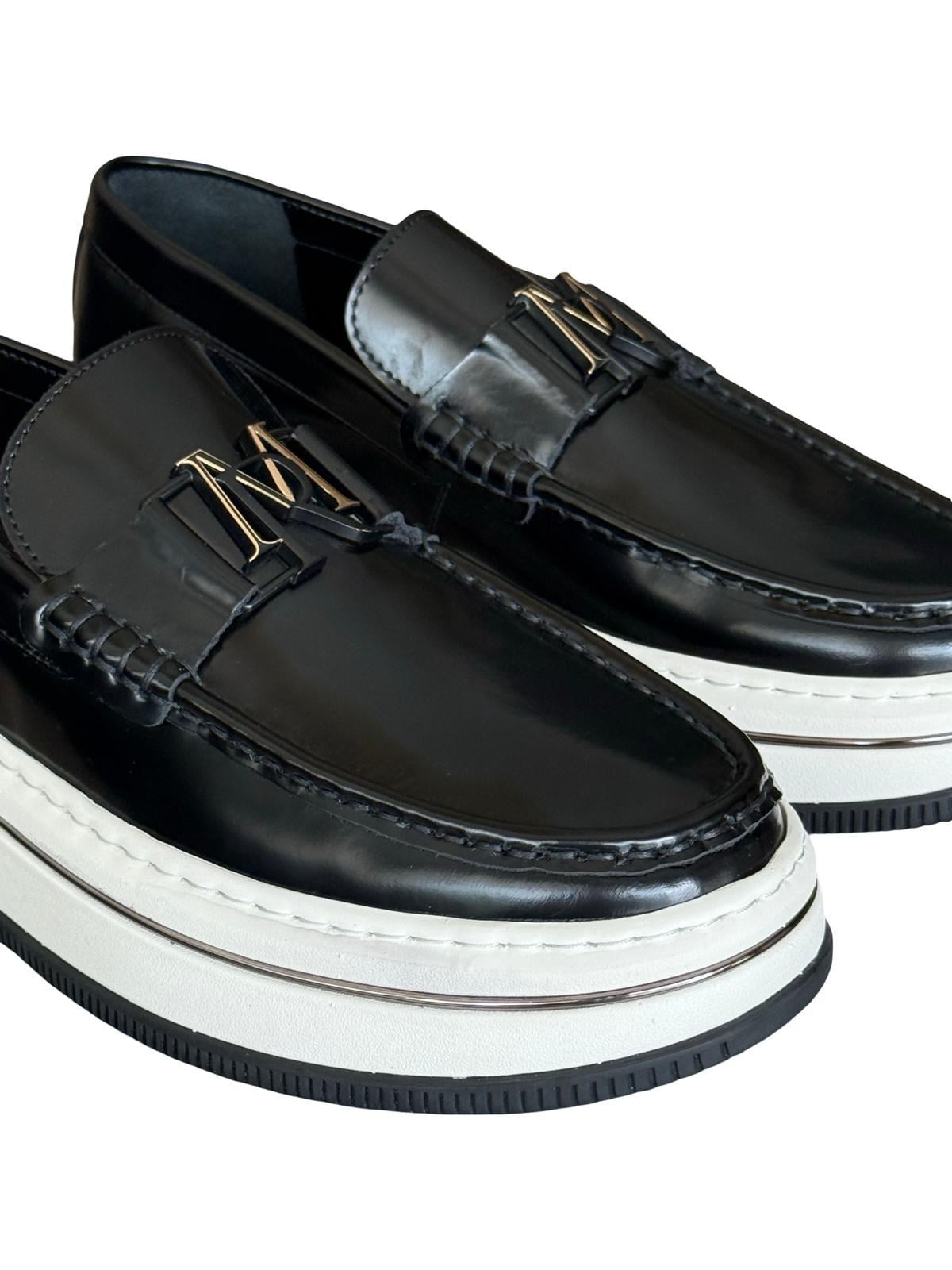 Yalınayak M21108 Hakiki Deri Erkek Spazılato Loafer Ayakkabı Siyah