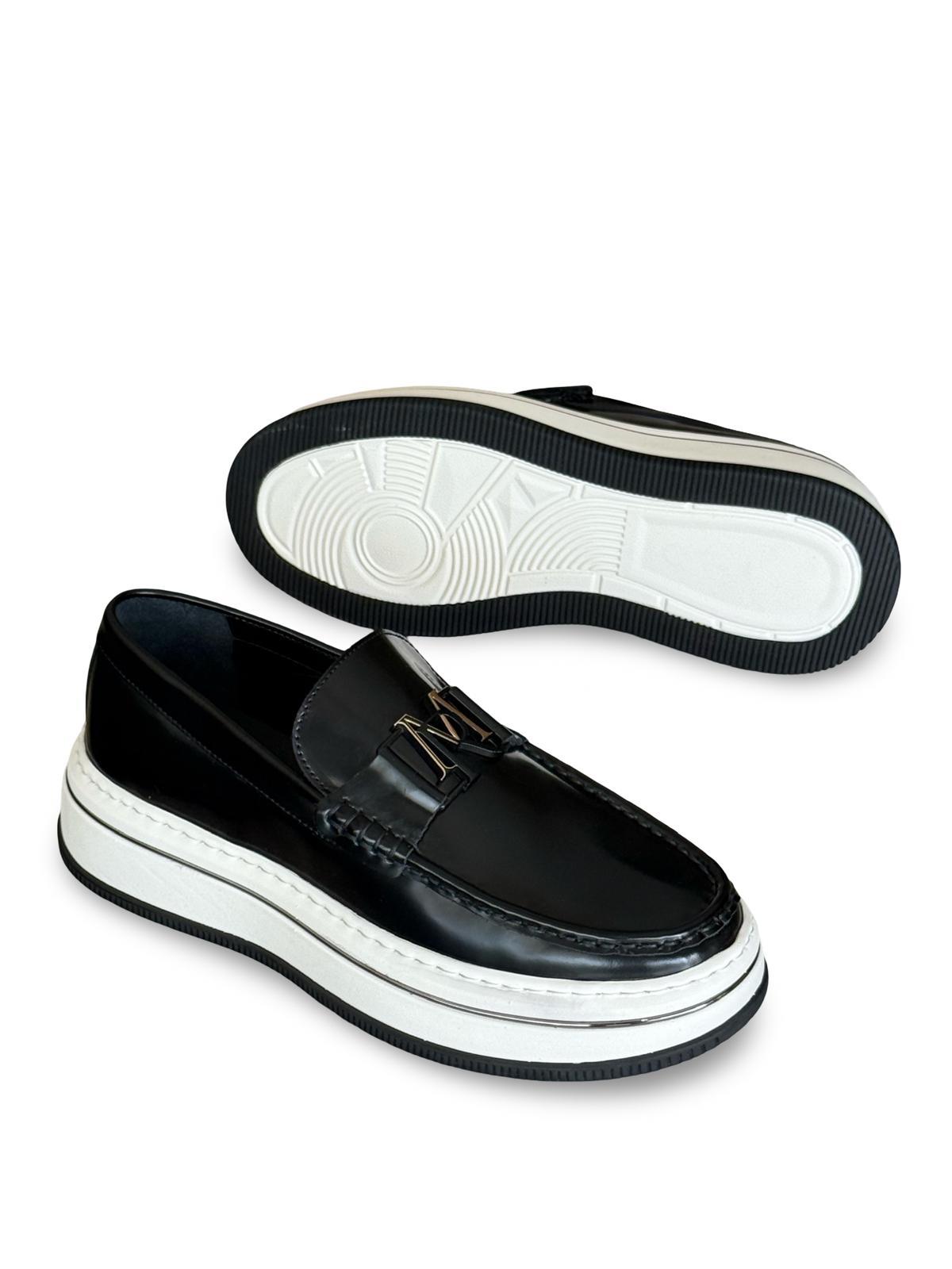 Yalınayak M21108 Hakiki Deri Erkek Spazılato Loafer Ayakkabı Siyah