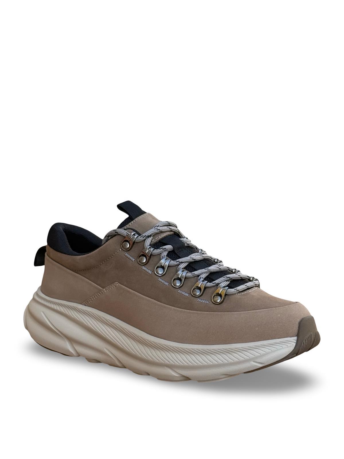 Yalınayak M22628 Hakiki Deri Comfort Taban Erkek Casual Vizon