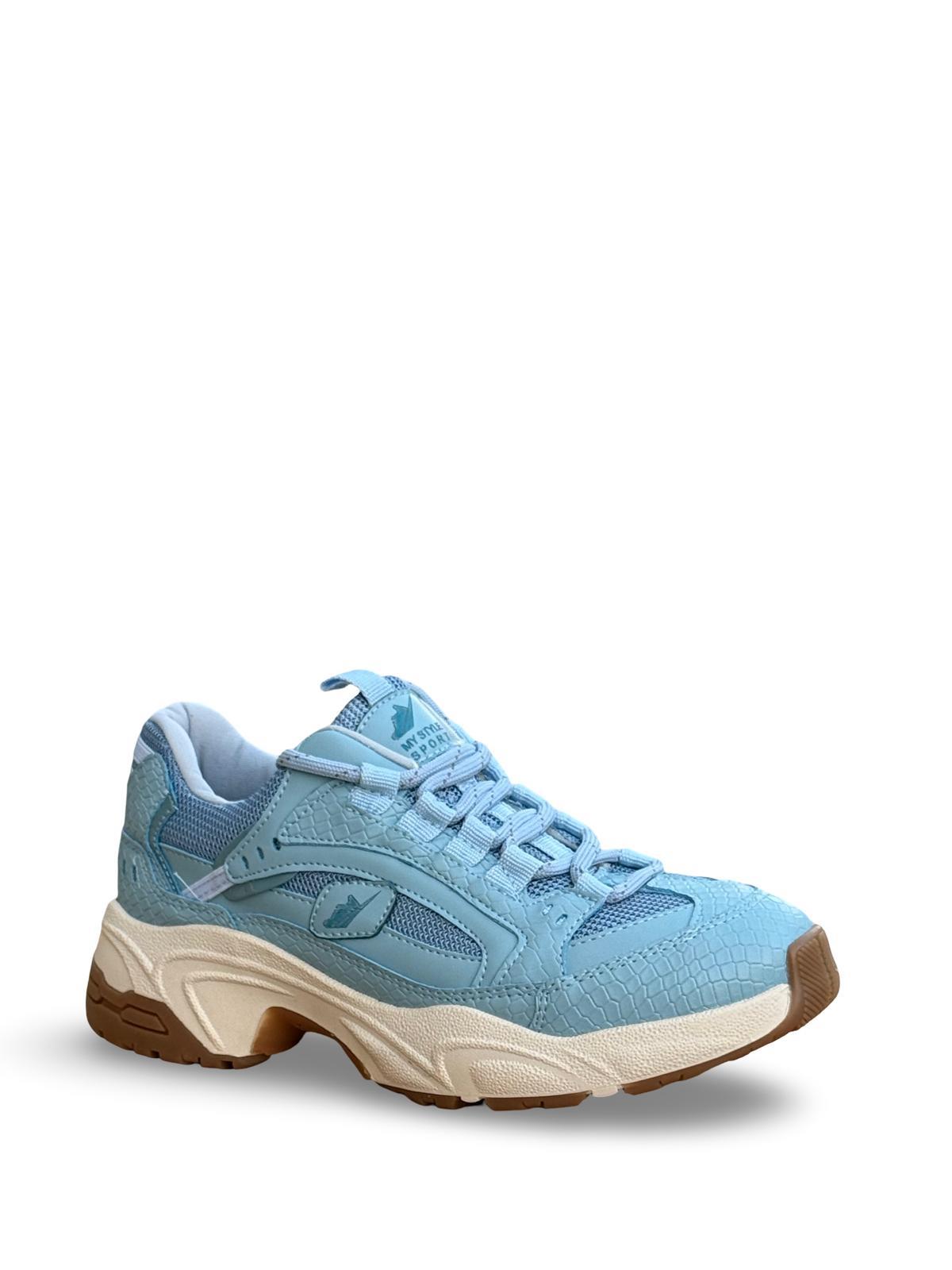 Yalınayak mrs34142  Kadın Sneaker Ayakkabı Mavi