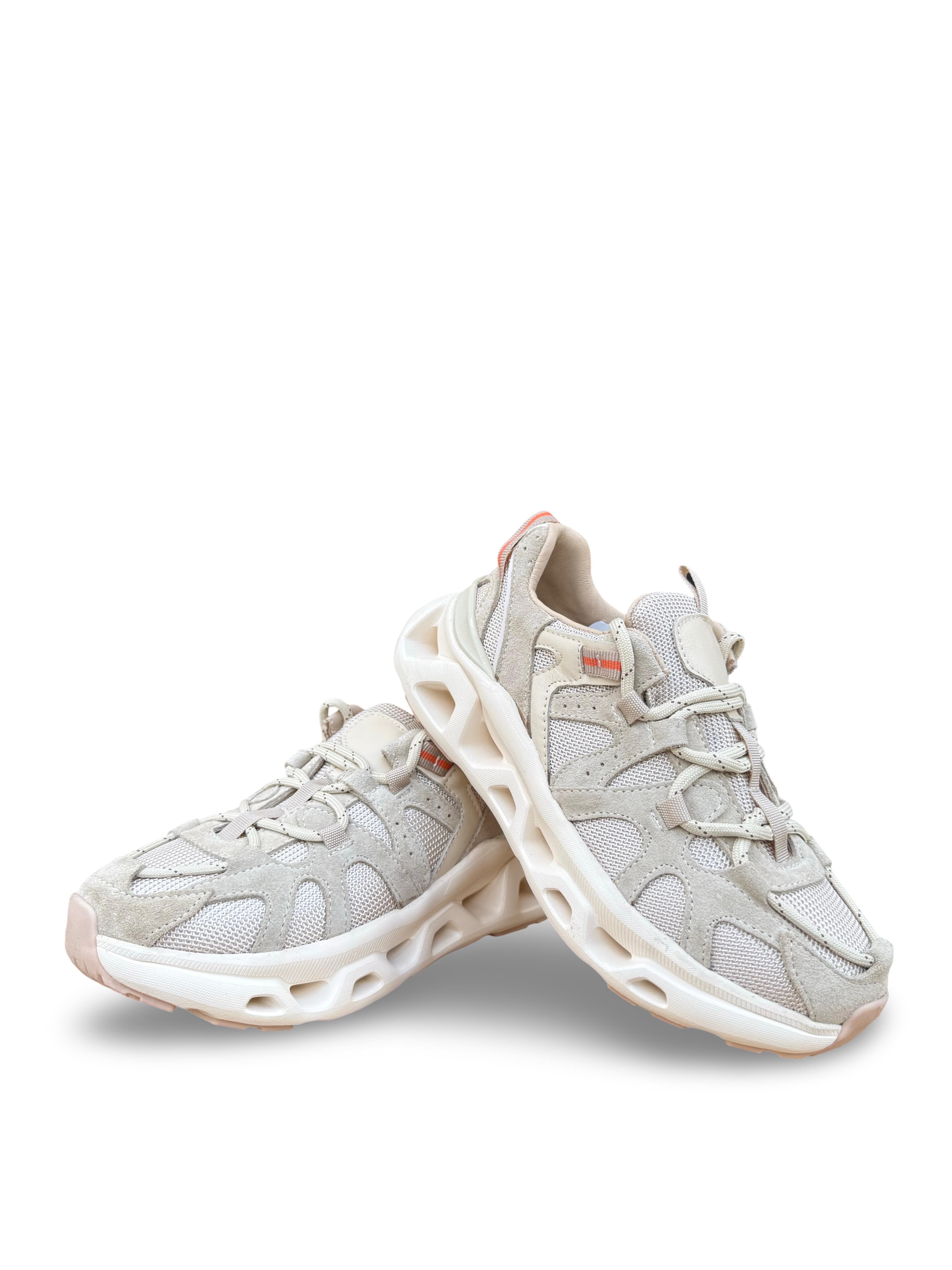 Yalınayak Mrs41128 Hakiki Deri Unisex Sneaker Bej