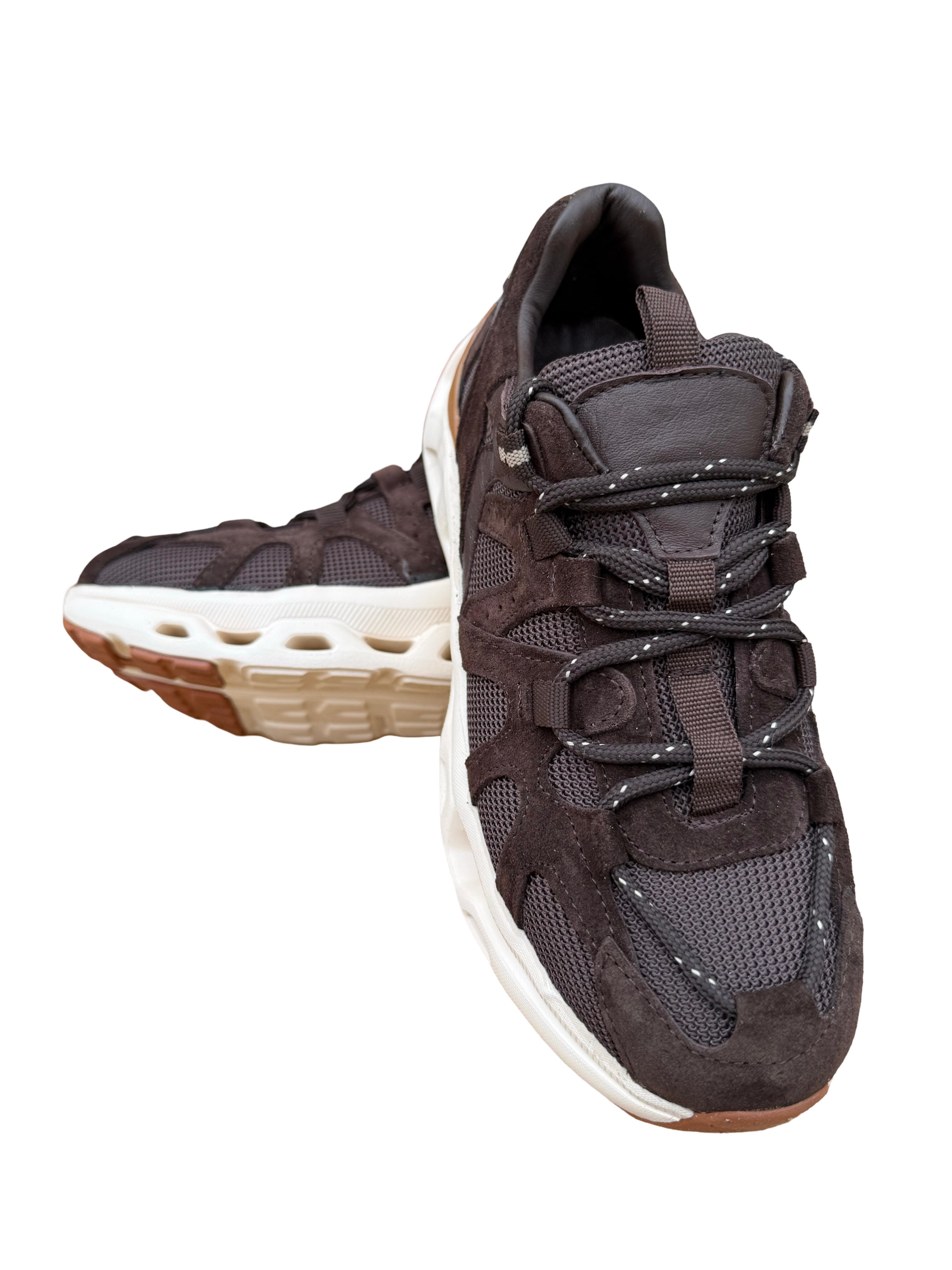 Yalınayak Mrs41128 Hakiki Deri Unisex Sneaker Kahve