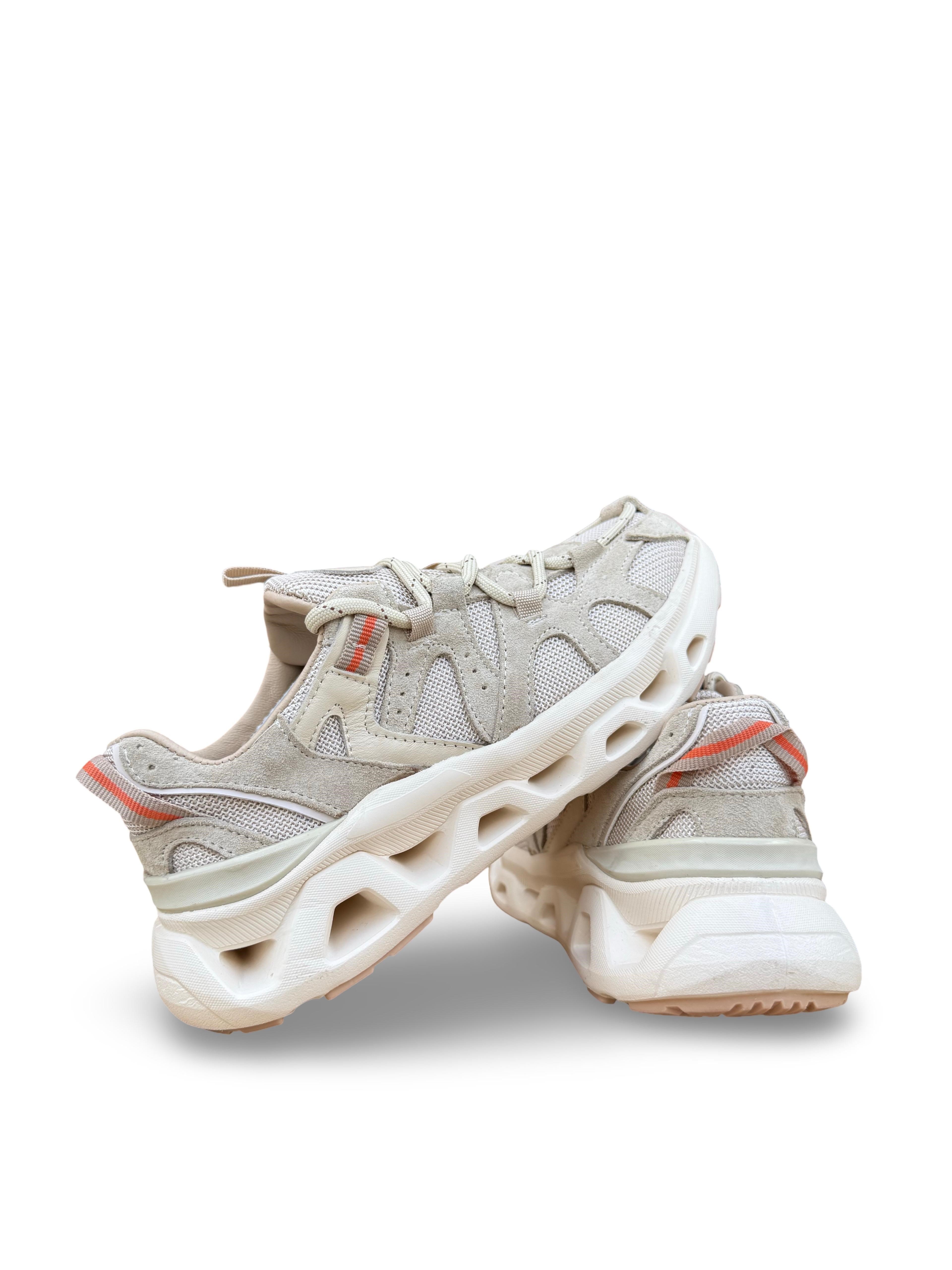 Yalınayak Mrs41128 Hakiki Deri Unisex Sneaker Bej