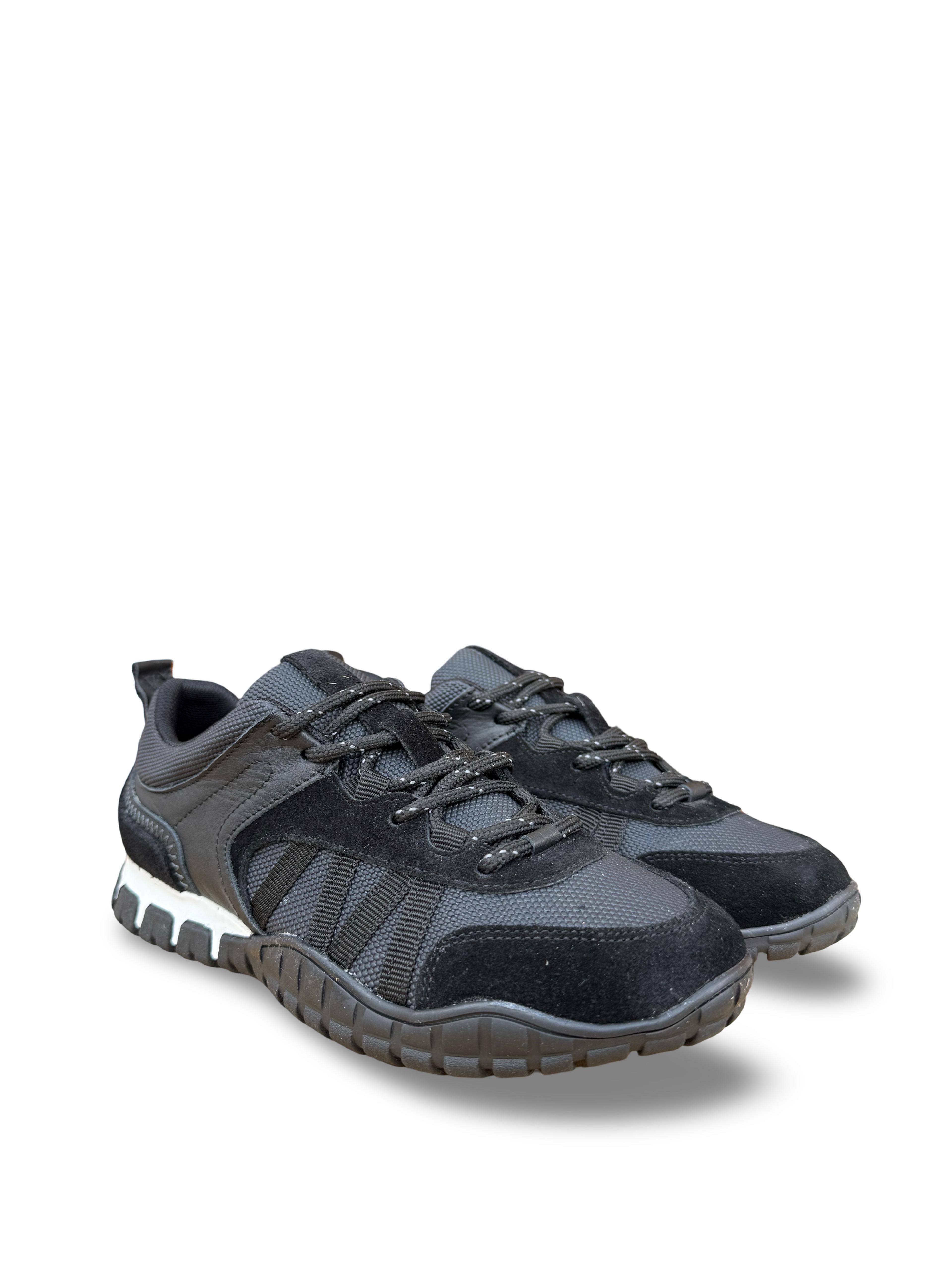 Yalınayak Mrs55106 Hakiki Deri Kadın Sneaker Siyah