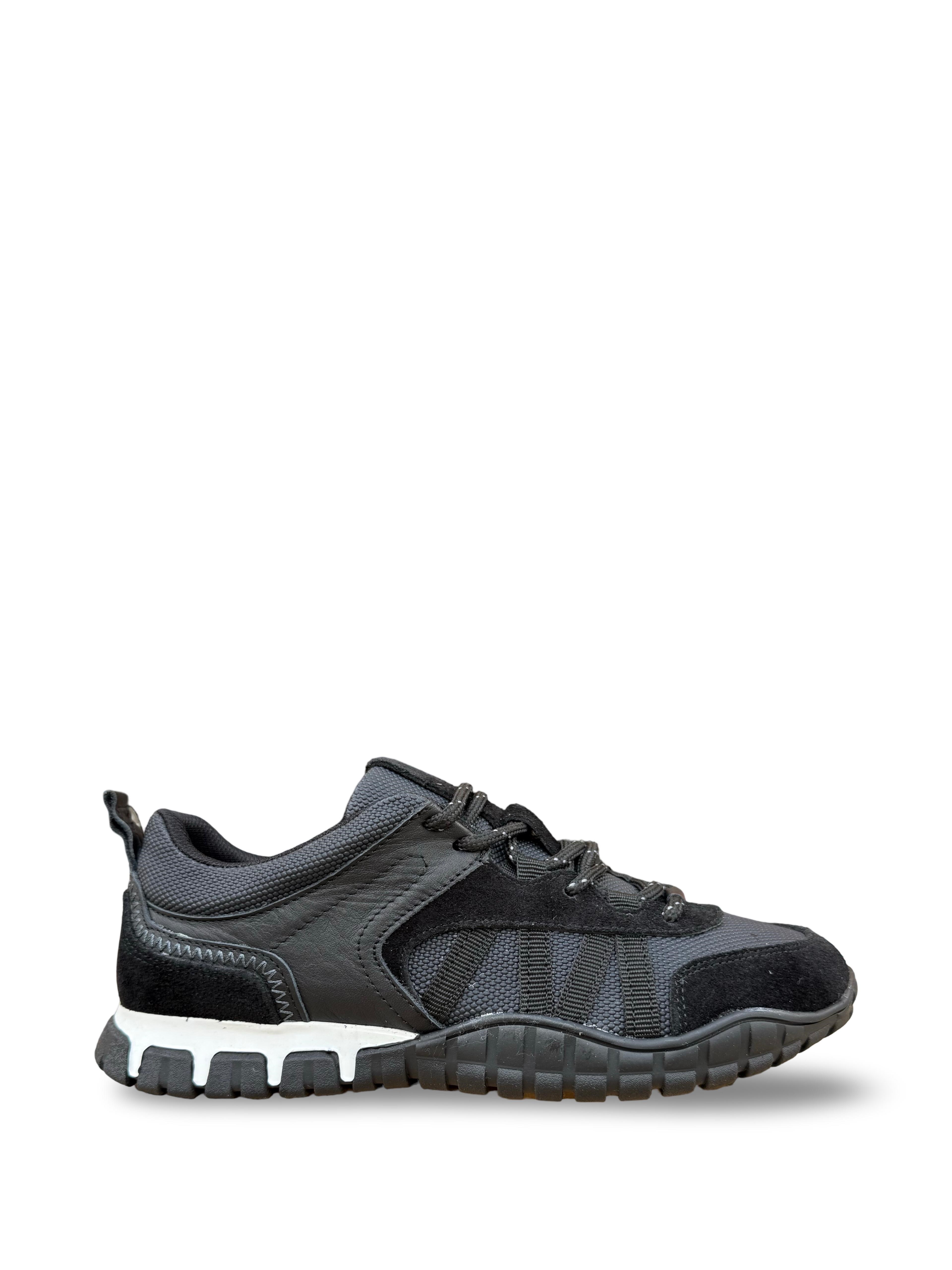 Yalınayak Mrs55106 Hakiki Deri Kadın Sneaker Siyah