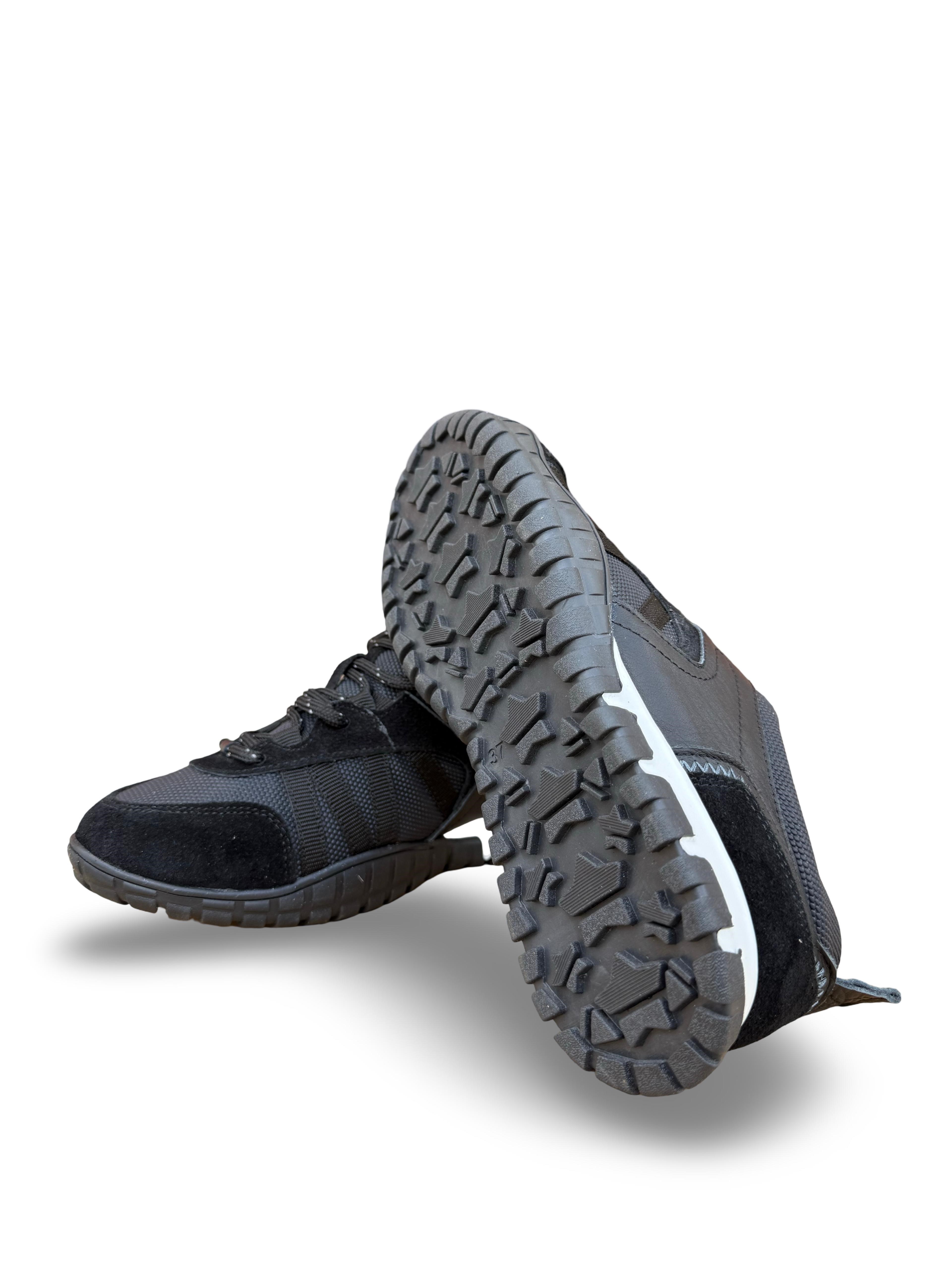 Yalınayak Mrs55106 Hakiki Deri Kadın Sneaker Siyah