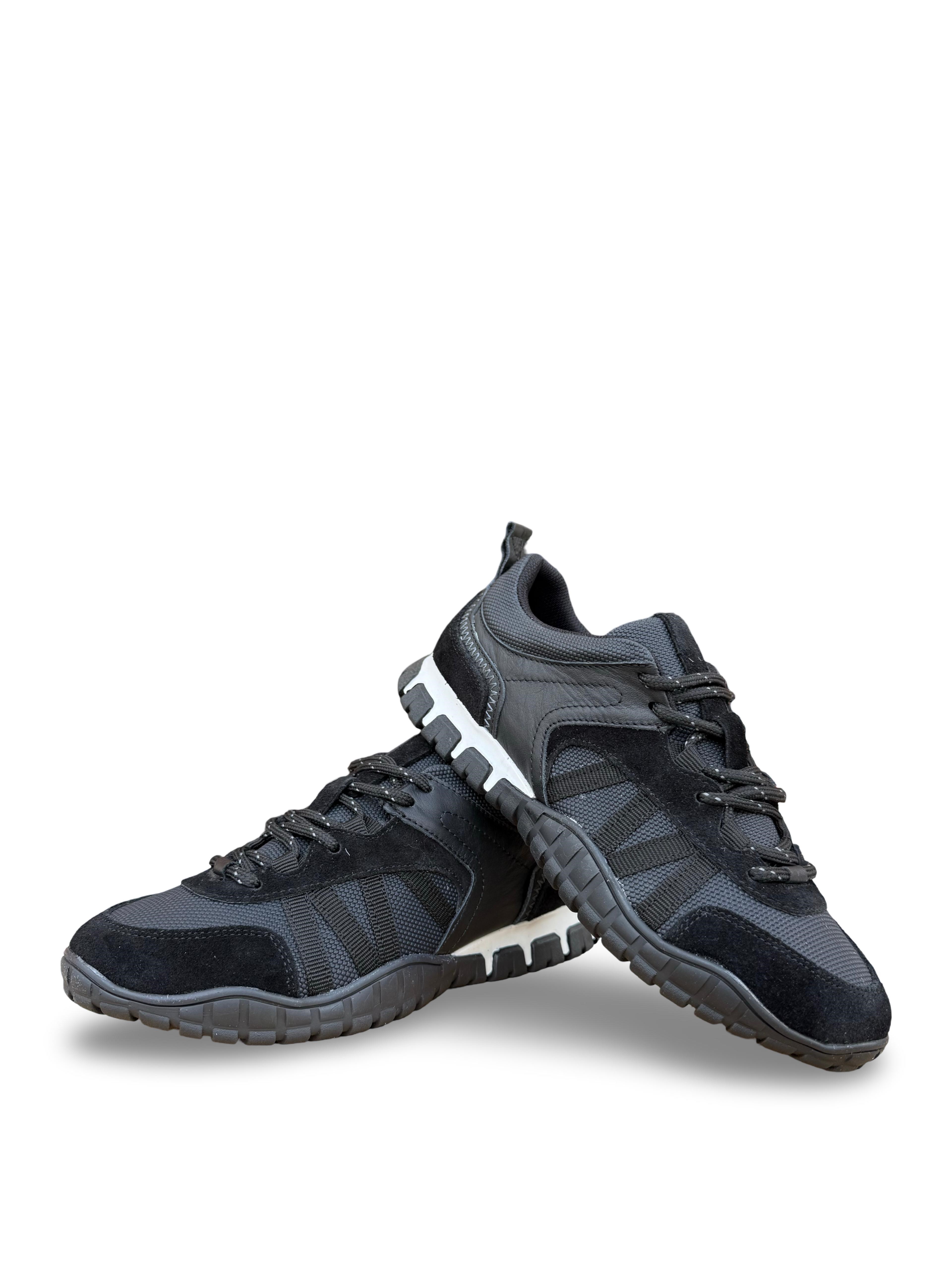 Yalınayak Mrs55106 Hakiki Deri Kadın Sneaker Siyah