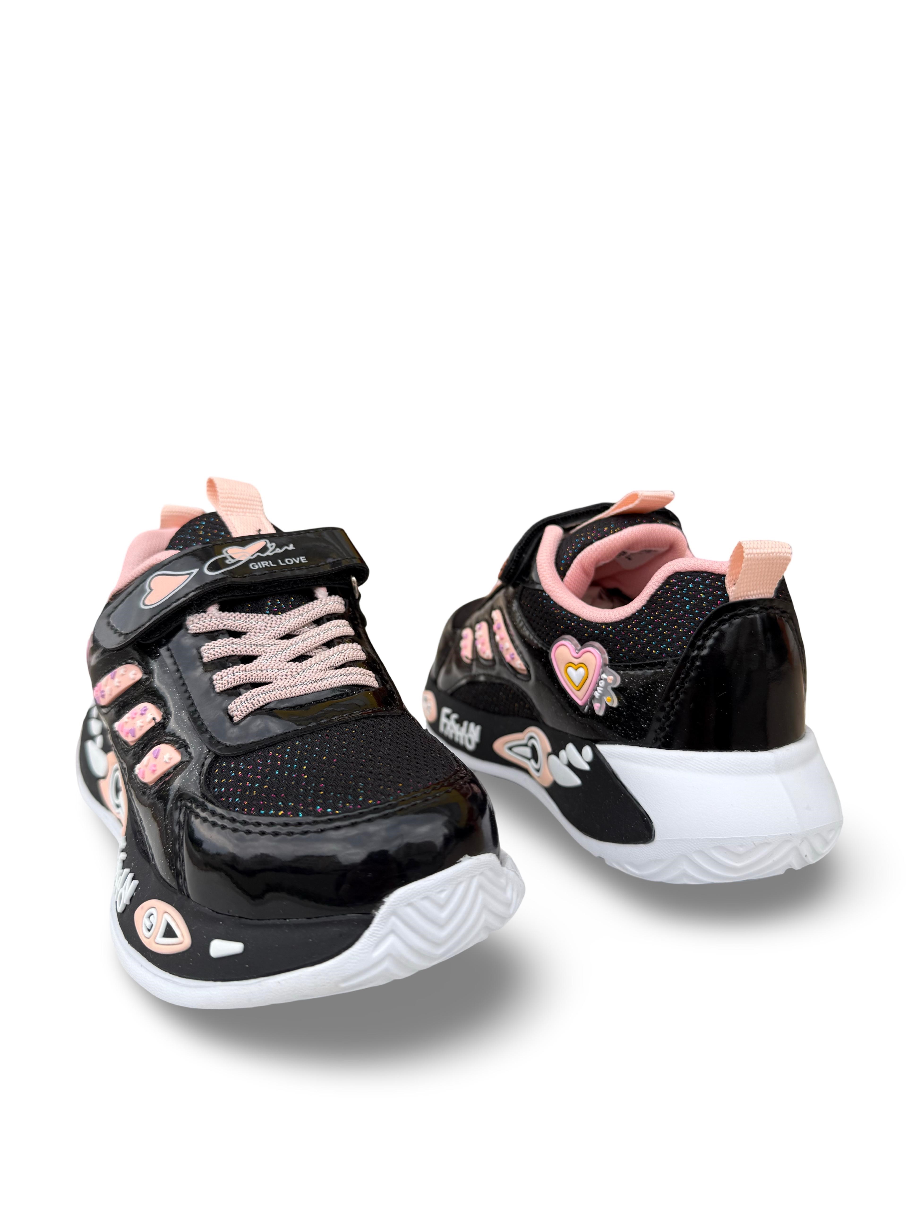 Yalınayak Nd026Flt Kız Çocuk Sneaker Siyah