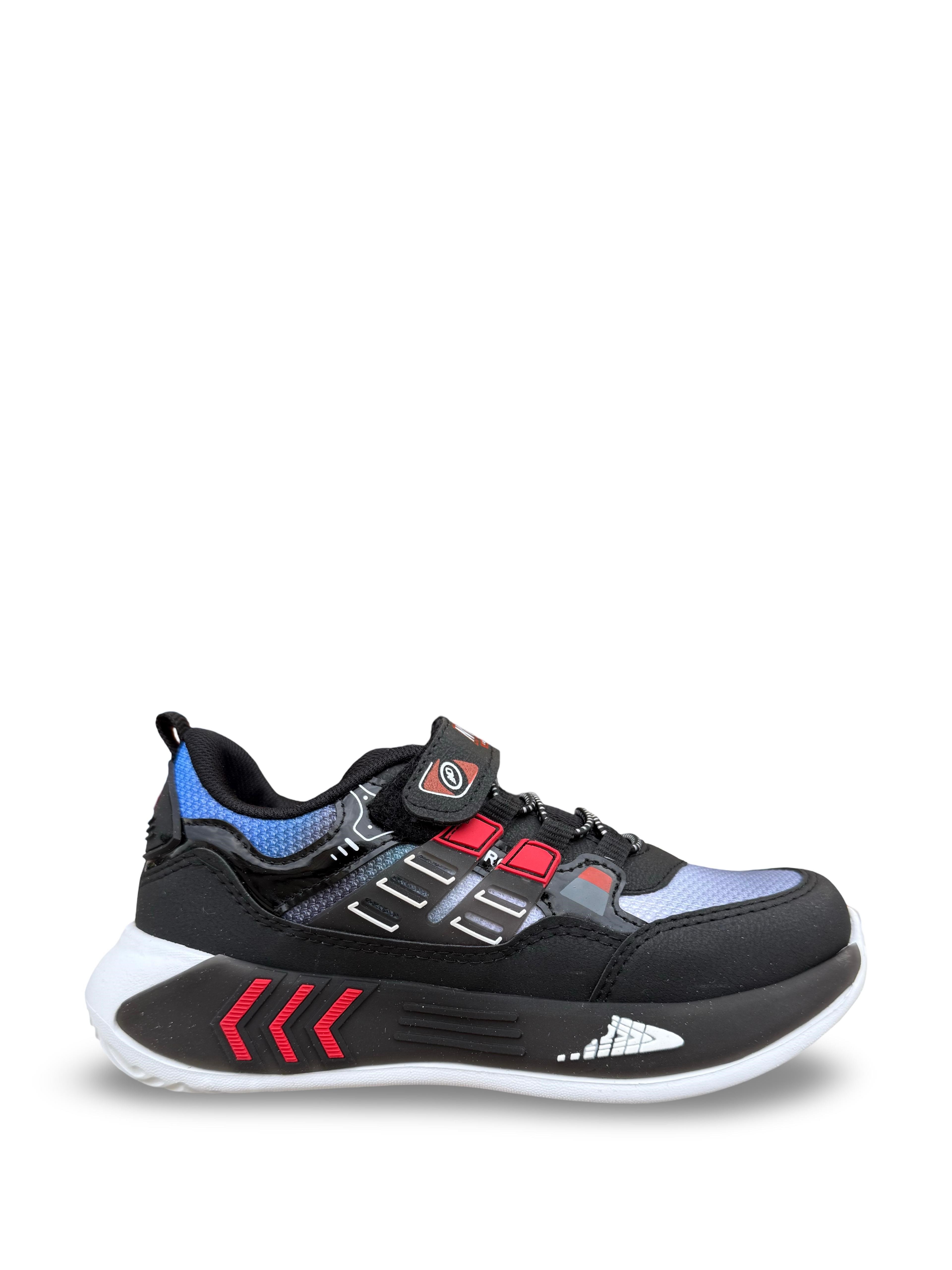 Yalınayak Nd028Flt Erkek Çocuk Sneaker Siyah Kırmızı
