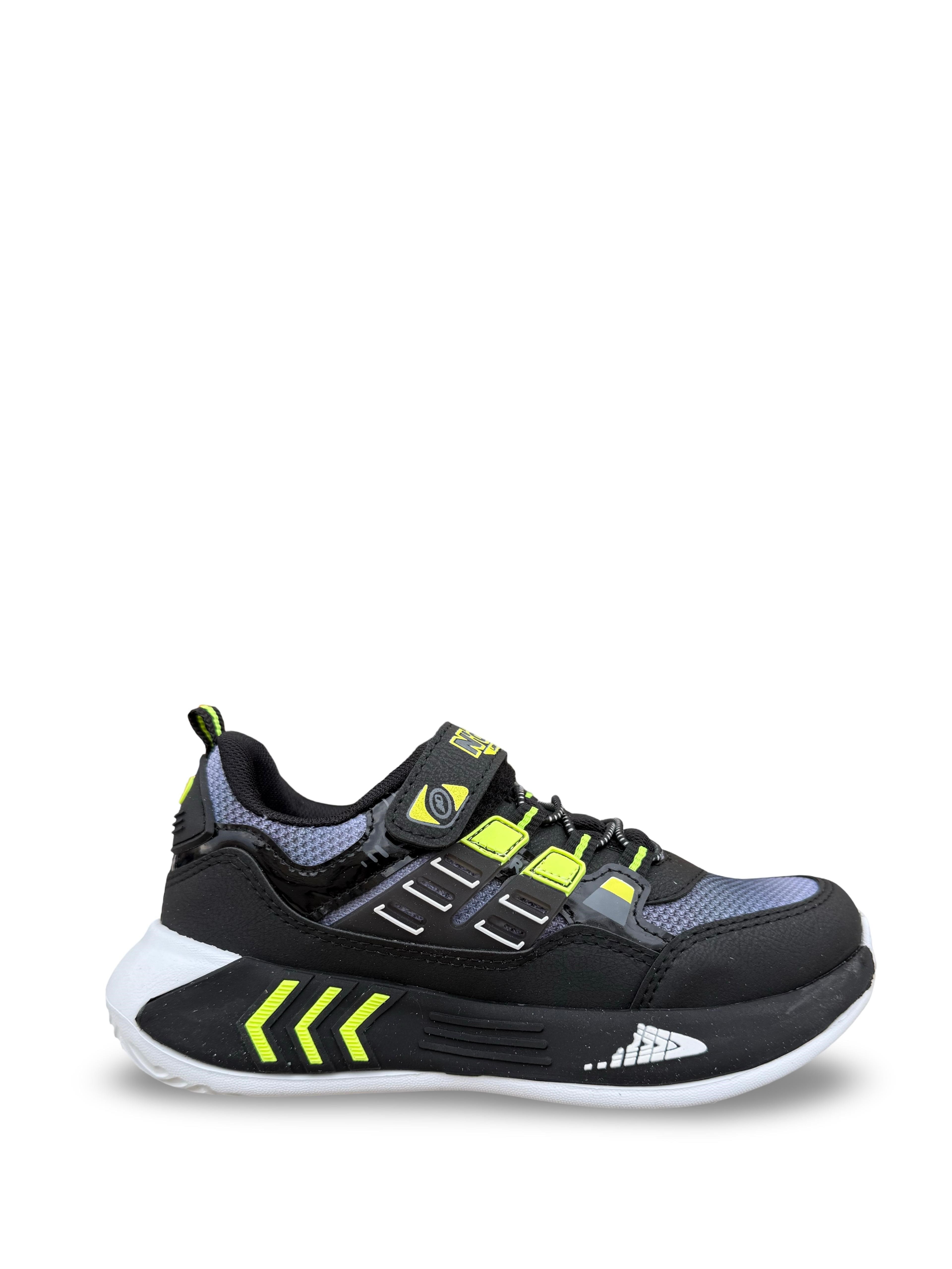 Yalınayak Nd028Flt Erkek Çocuk Sneaker Siyah Yeşil
