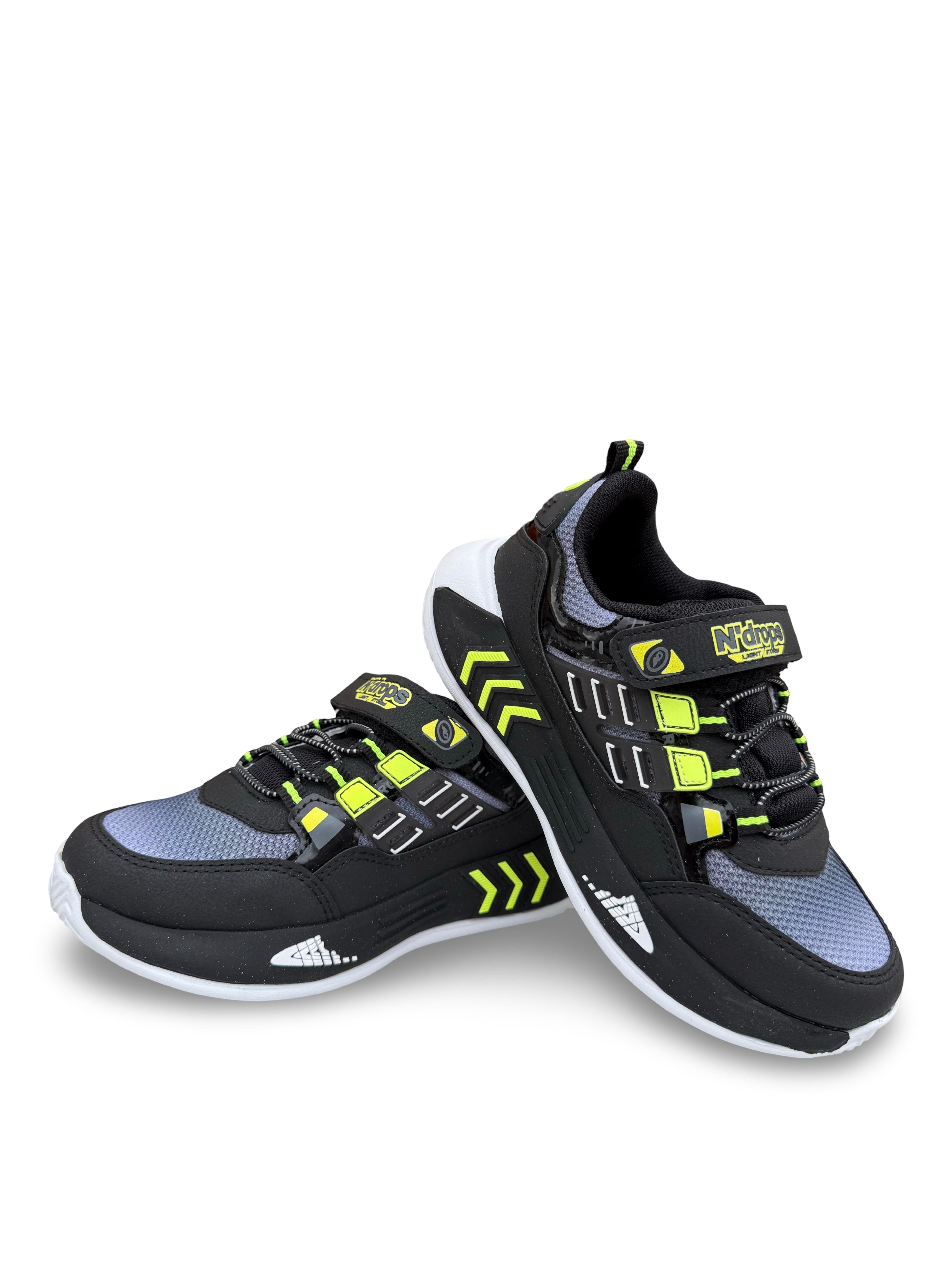 Yalınayak Nd028Flt Erkek Çocuk Sneaker Siyah Yeşil