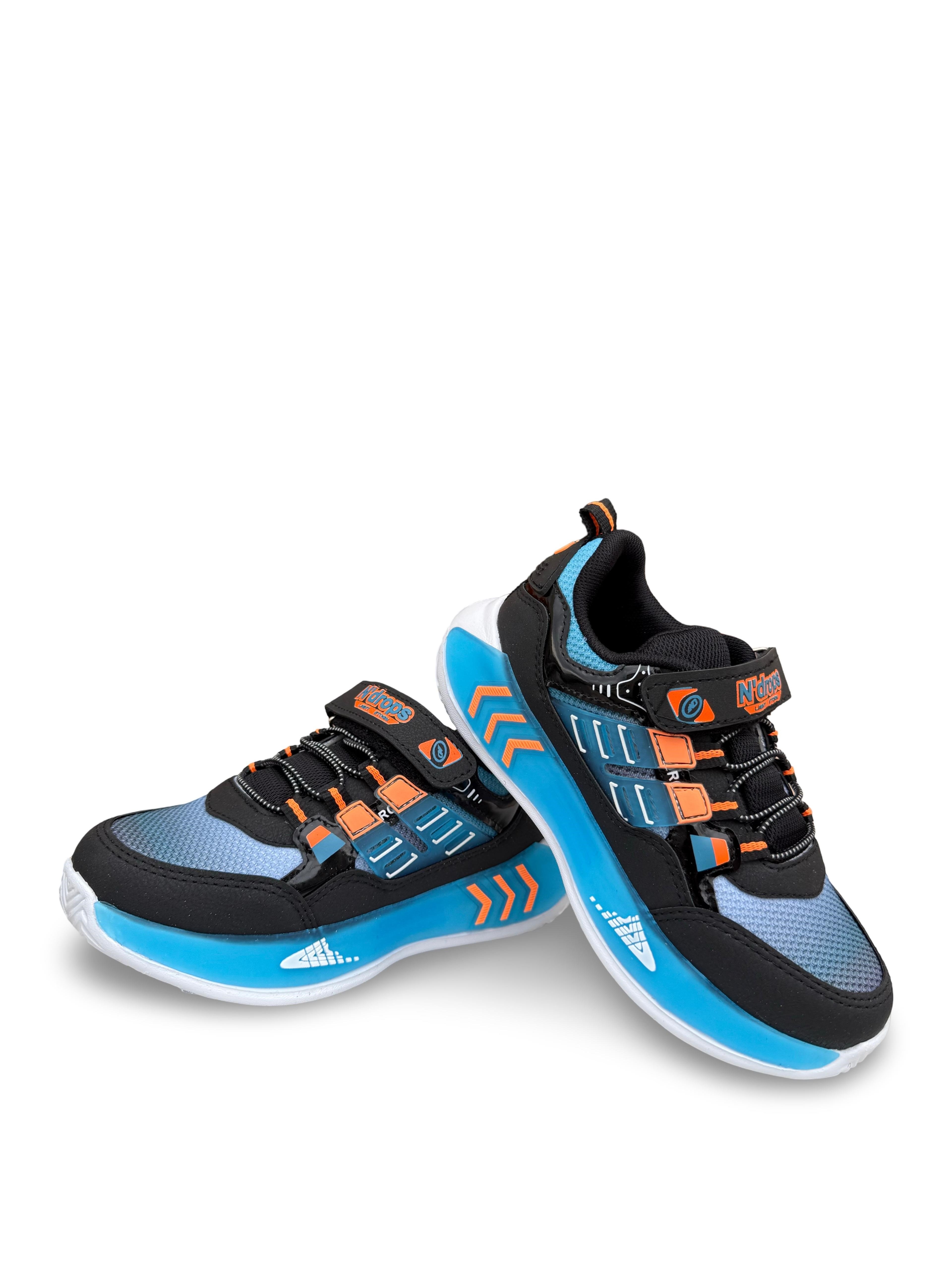 Yalınayak Nd028Flt Erkek Çocuk Sneaker Siyah Mavi