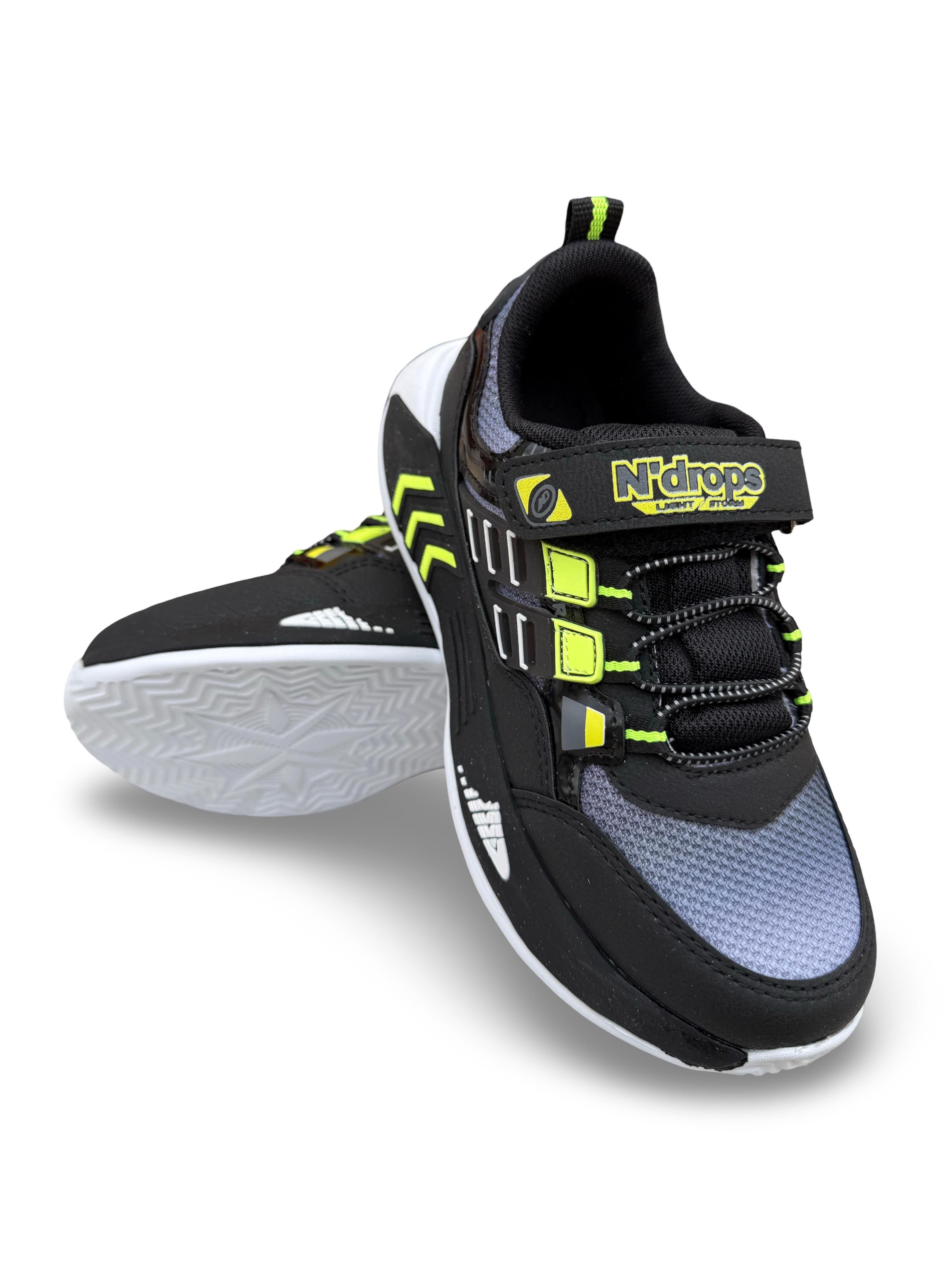 Yalınayak Nd028Ptk Erkek Çocuk Sneaker Siyah Yeşil