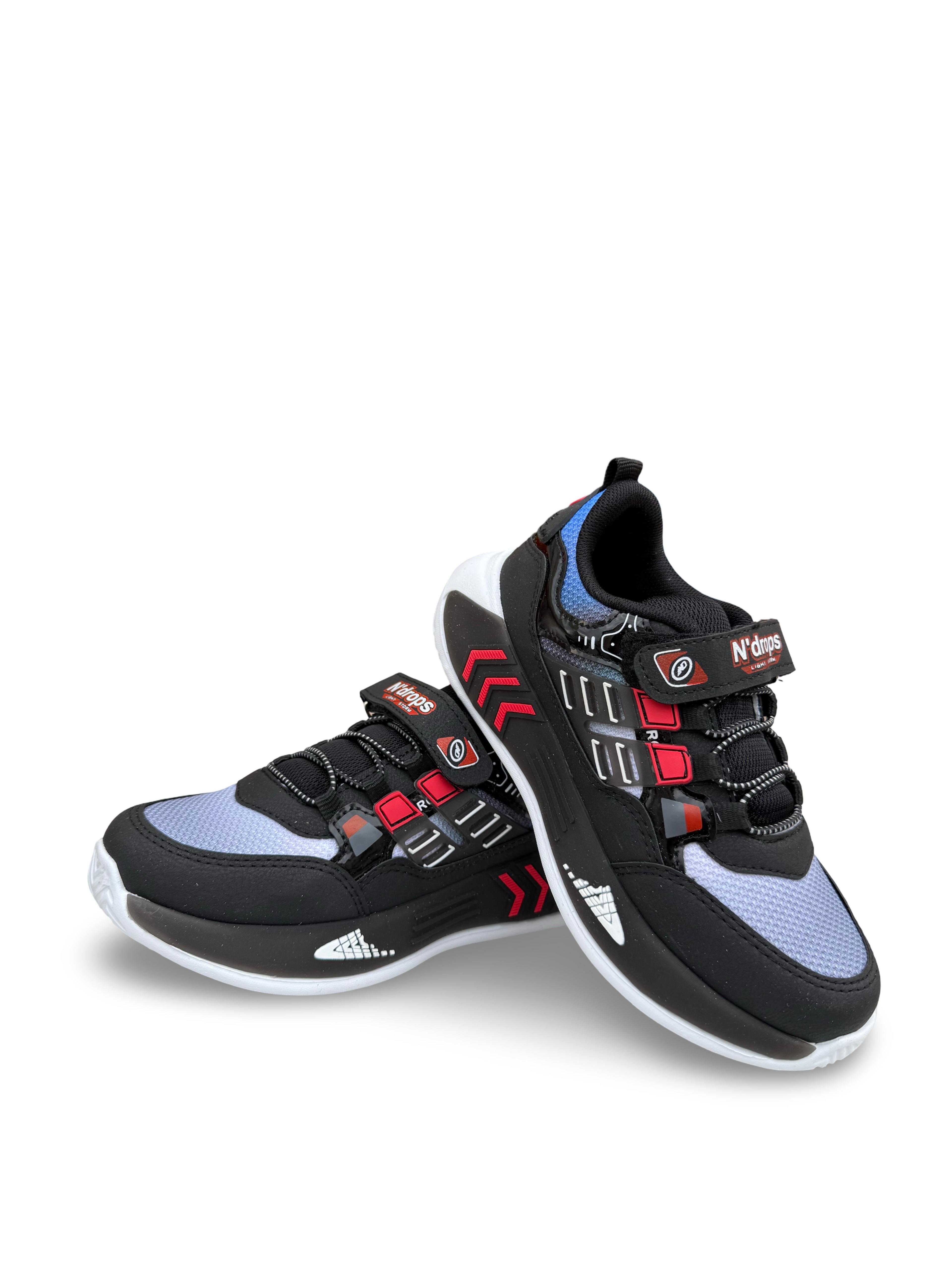 Yalınayak Nd028Ptk Erkek Çocuk Sneaker Siyah Kırmızı