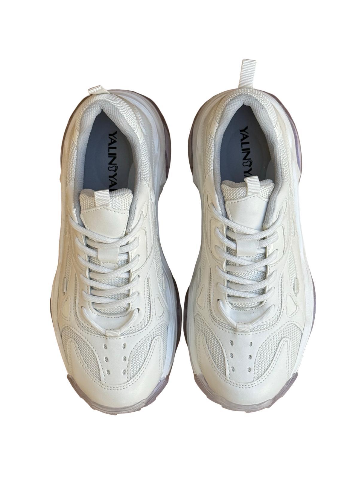 Yalınayak Sms65137 Kadın Sneakers Ayakkabı Beyaz