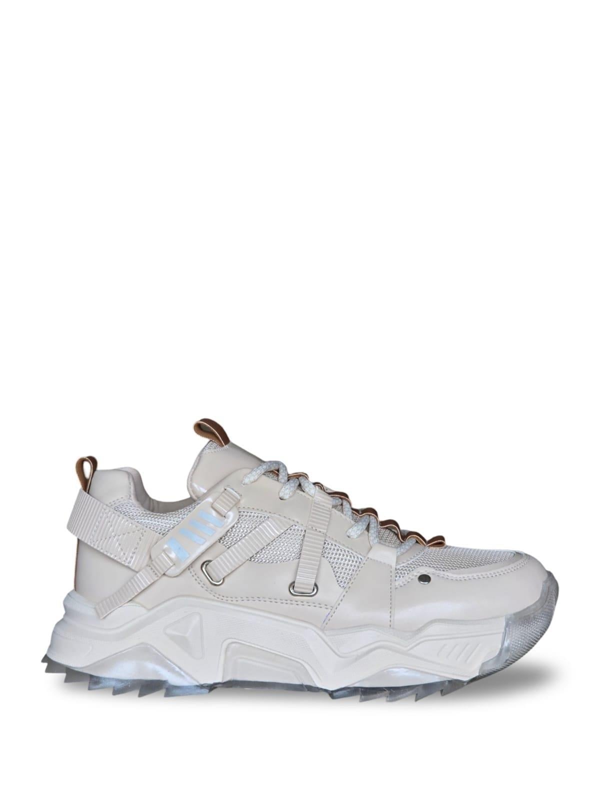 Yalınayak Sms65160 Kadın Spor Sneaker Bej
