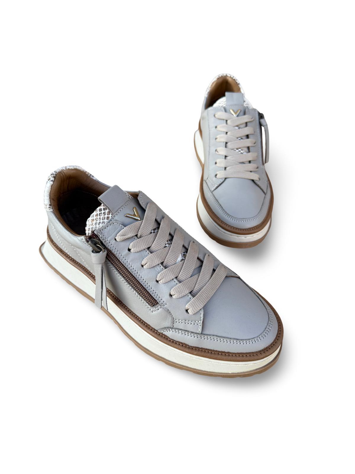 Yalınayak Vg3066 Hakiki Deri Eva Taban Kadın Comfort Sneaker Nut