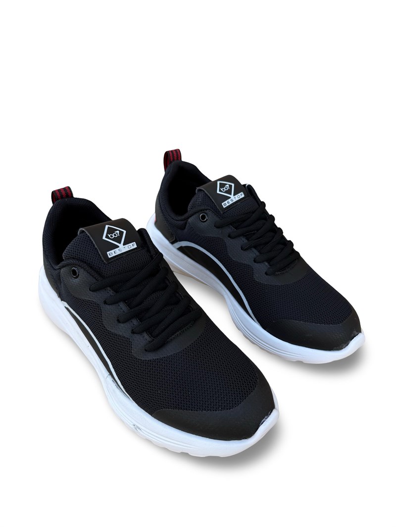 Bst 640 Unisex Yazlık Spor Ayakkabı Siyah Beyaz