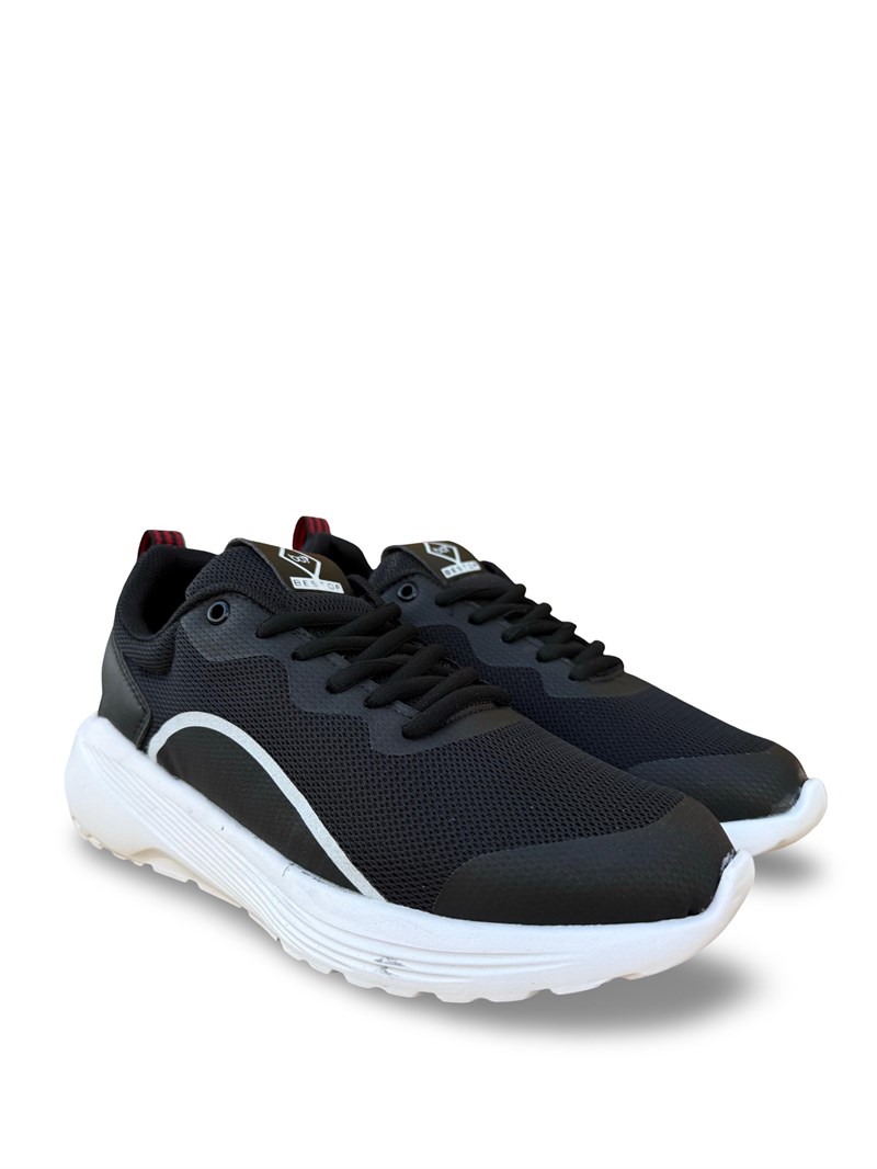 Bst 640 Unisex Yazlık Spor Ayakkabı Siyah Beyaz