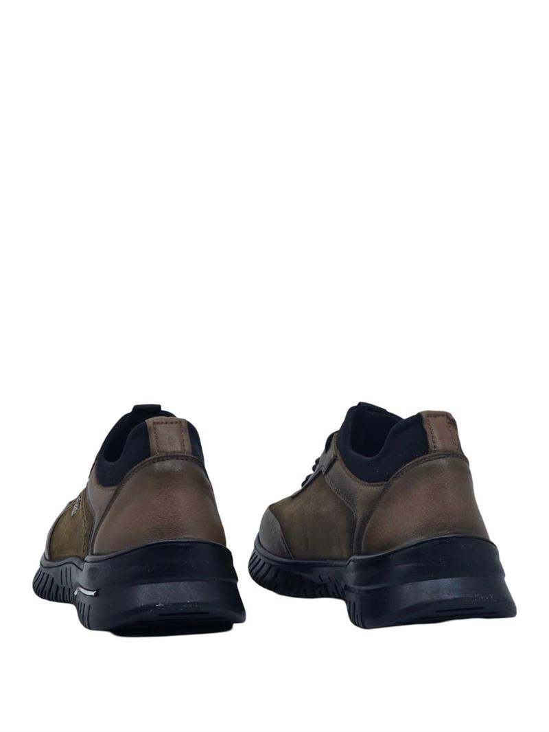 Bty176053  Hakiki Deri Comfort Taban Kadın Casul Ceviz