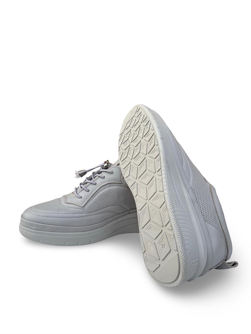 Bty227121 Hakiki Deri Kadın Comfort Taban Ayakkabı Taş