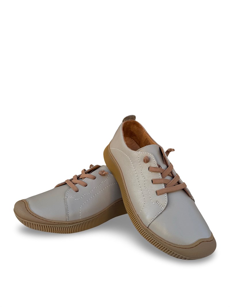 Bty260701 Hakiki Deri Kadın Casual Ayakkabı Silver