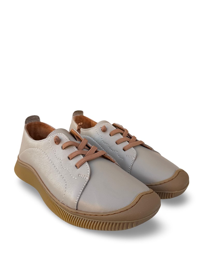 Bty260701 Hakiki Deri Kadın Casual Ayakkabı Silver