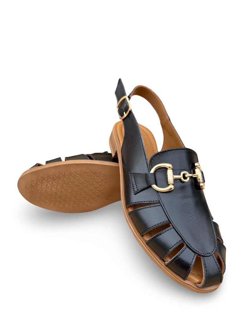 Bty2640034 Hakiki Deri Kadın Loafer Ayakkabı Siyah