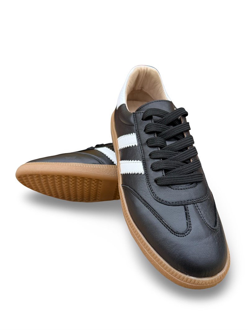 Bul 261506 Hakiki Deri Unısex Sneaker Spor Siyah