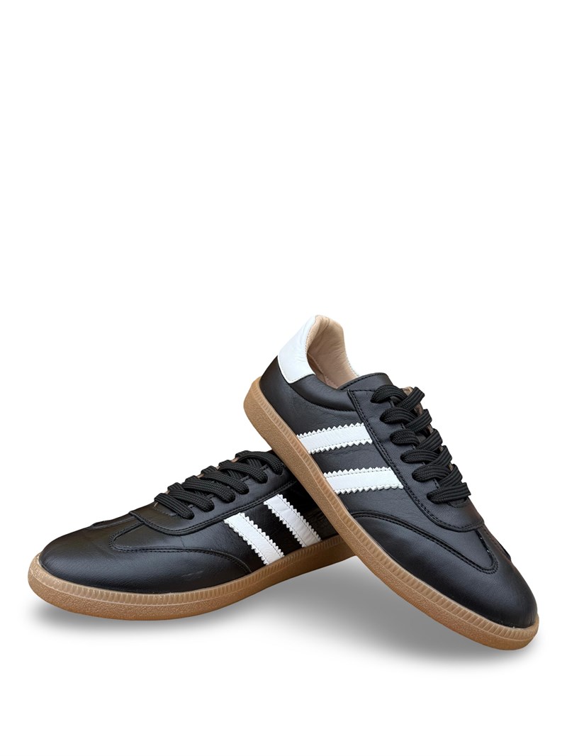Bul 261506 Hakiki Deri Unısex Sneaker Spor Siyah