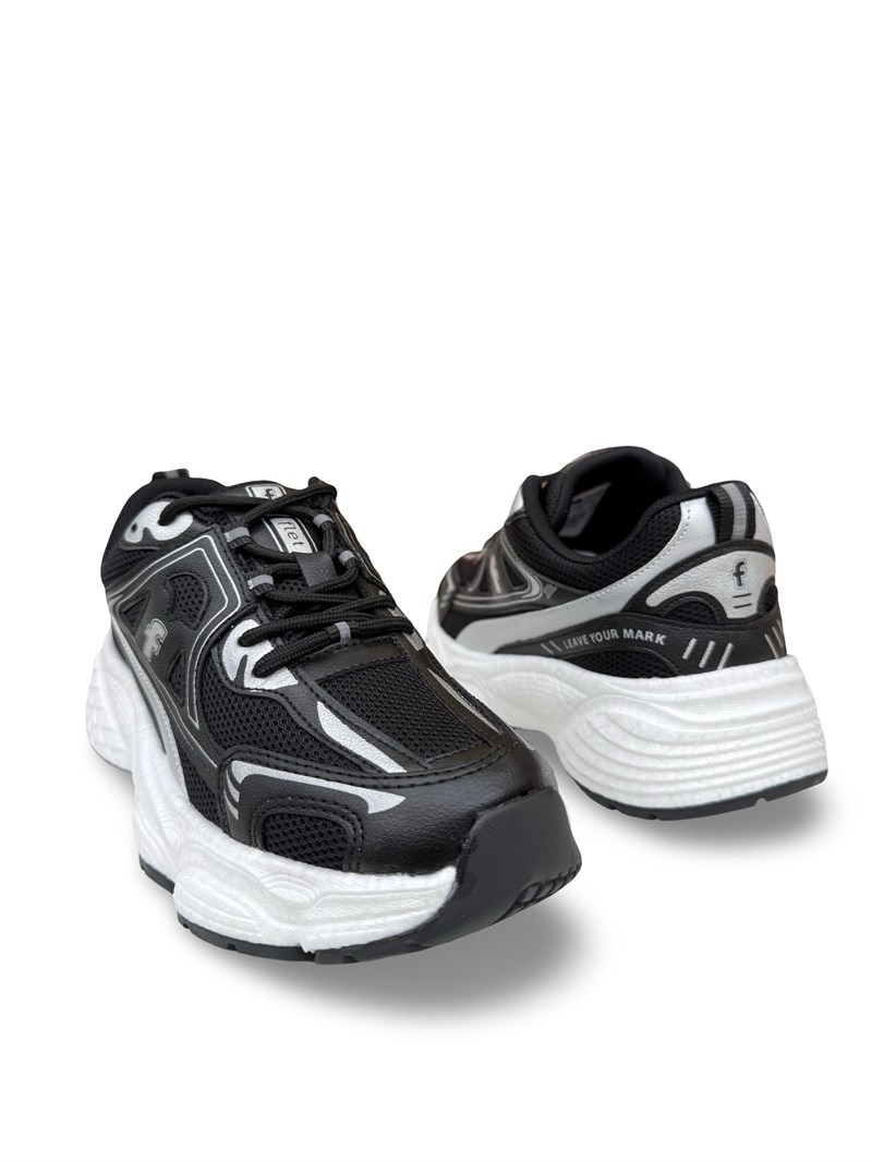 Conpax 329 Unisex Spor Ayakkabı Siyah Beyaz