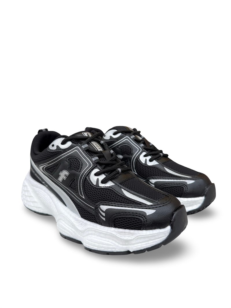 Conpax 329 Unisex Spor Ayakkabı Siyah Beyaz